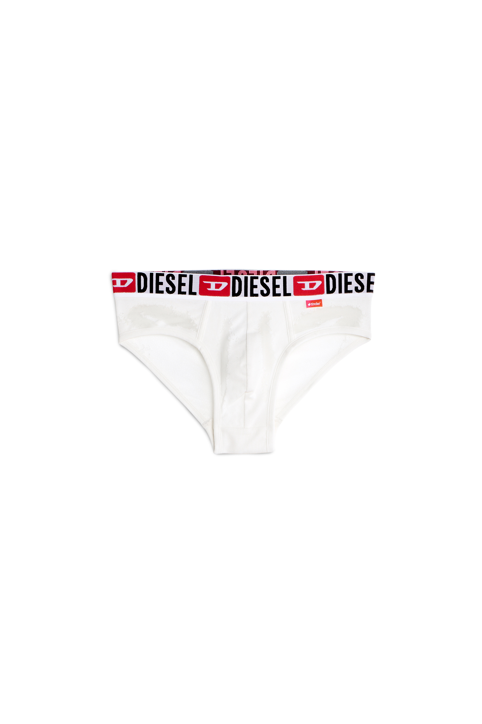 Diesel - PR-ANDRE, Male's Briefs with sheer devor&eacute; effect in ホワイト - 4