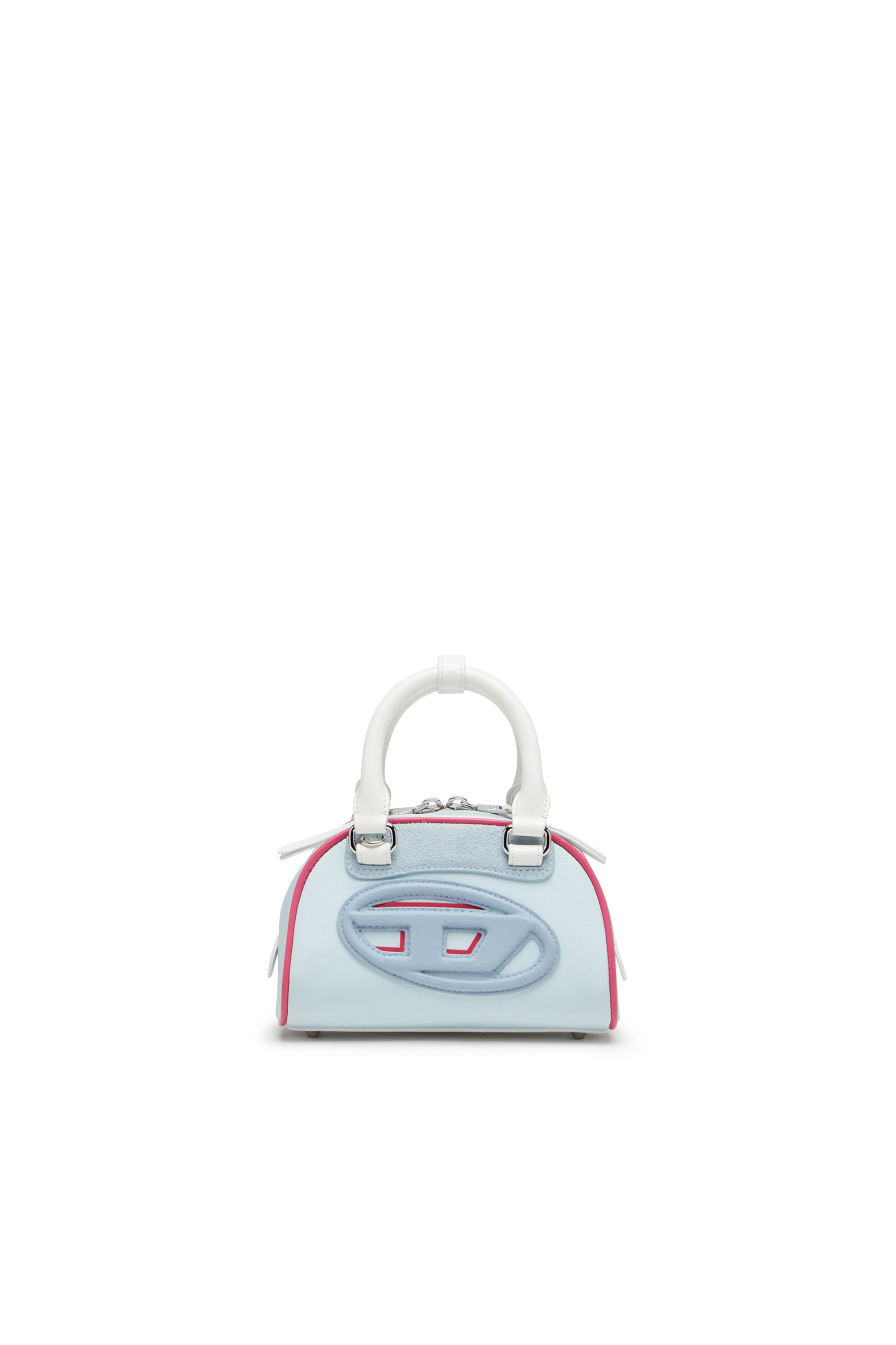 Diesel - 1DR DOME CROSSBODY, Female's Colour-block mini bowling bag in ライトブルー - 2