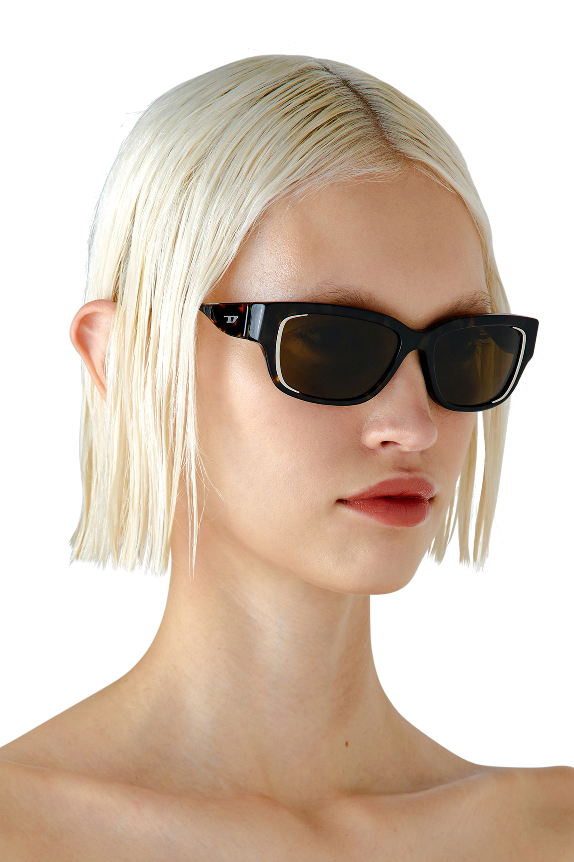 Diesel - 0DL2002 SIZE 56, Unisex's サングラス in ブラウン/ブラック - 6