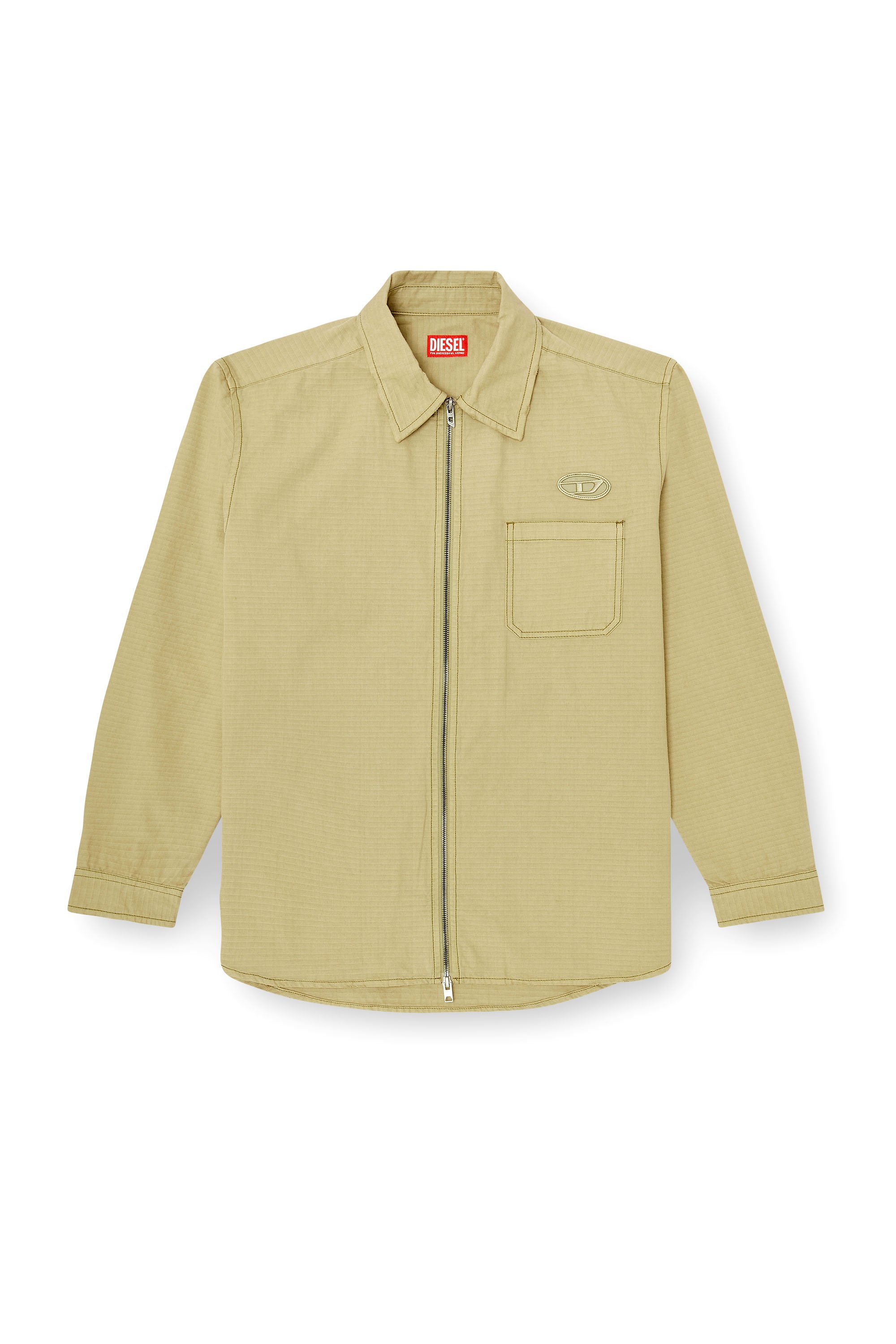 Diesel - S-ALIAS-ZIP, Male's ジップアップシャツ in null - 2