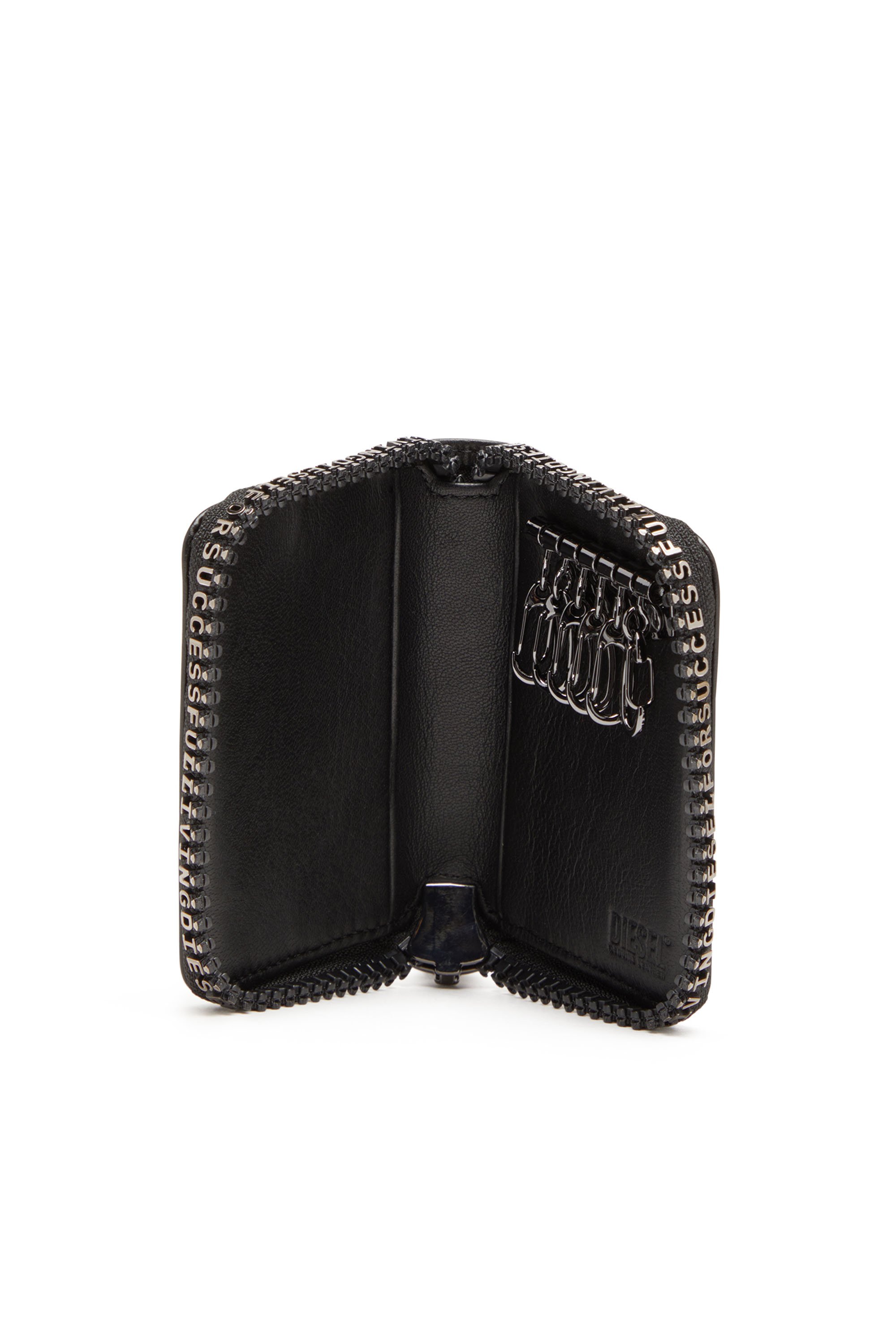 Diesel - ZIP-D KEY HOLDER, Unisex's ZIP-D KEY HOLDER in ブラック - 3