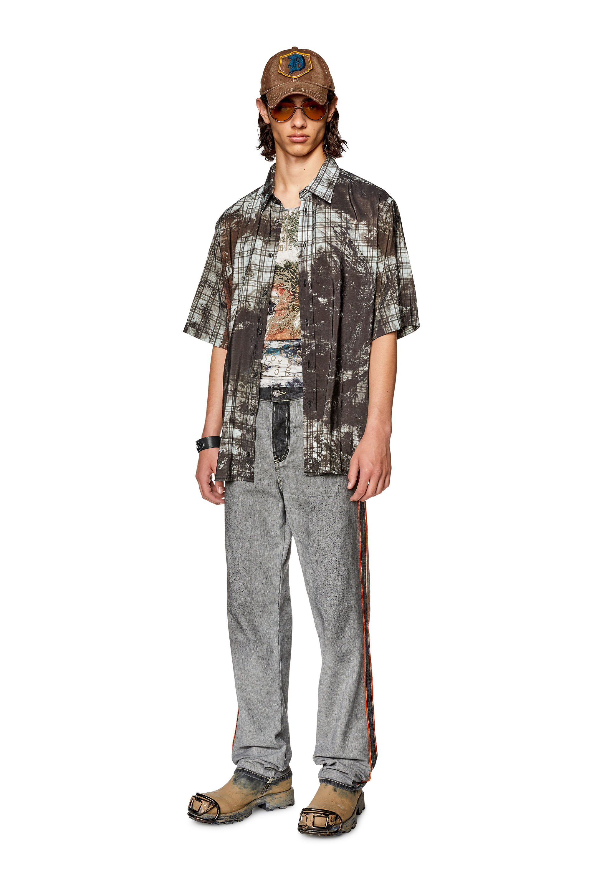 Diesel - Straight Jeans 2020 D-Viker 09G99, ブラック/ダークグレー - Image 4