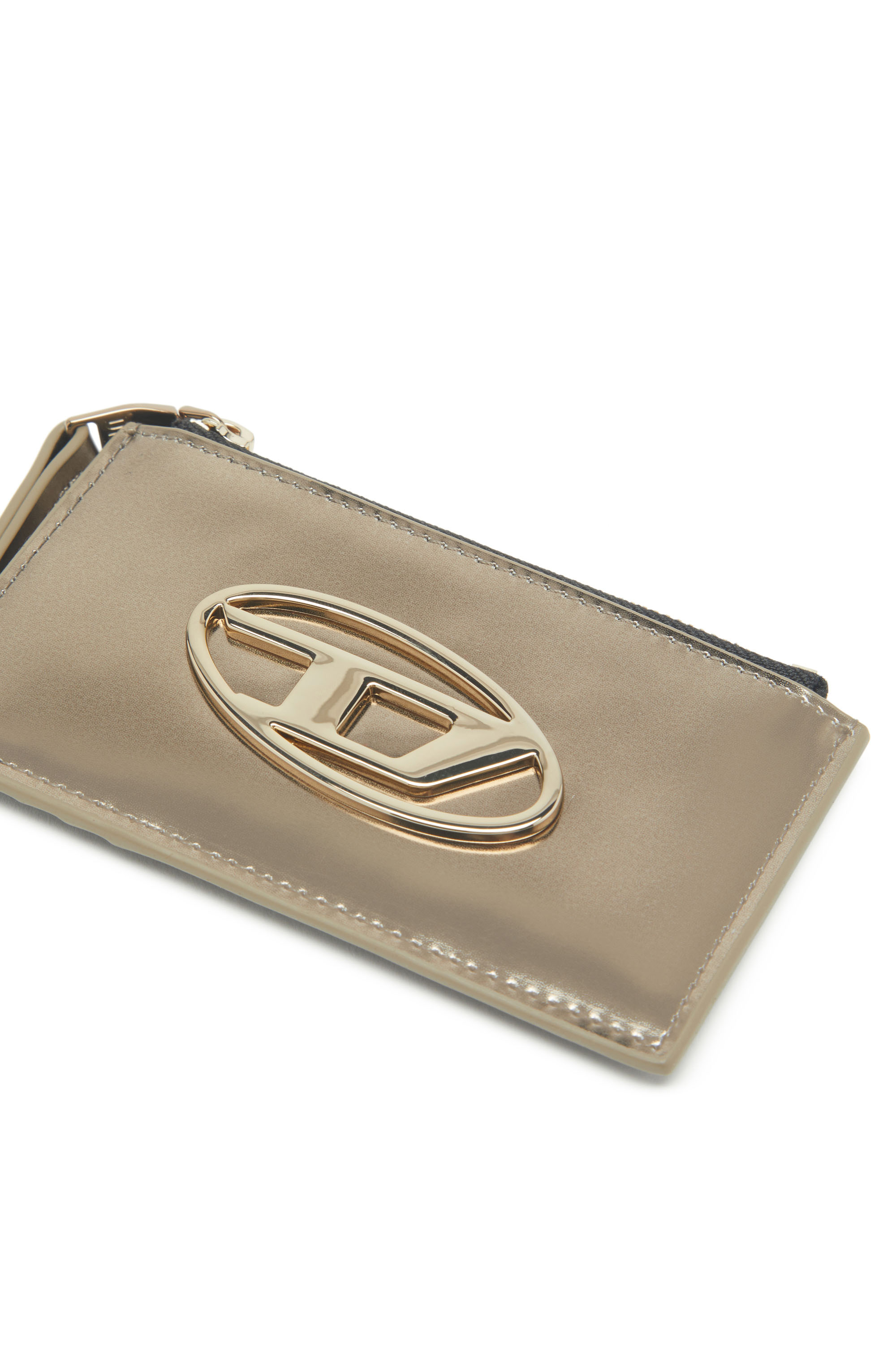 1DR-FOLD COIN PURSE ZIP Leather coin purse with embossed logo