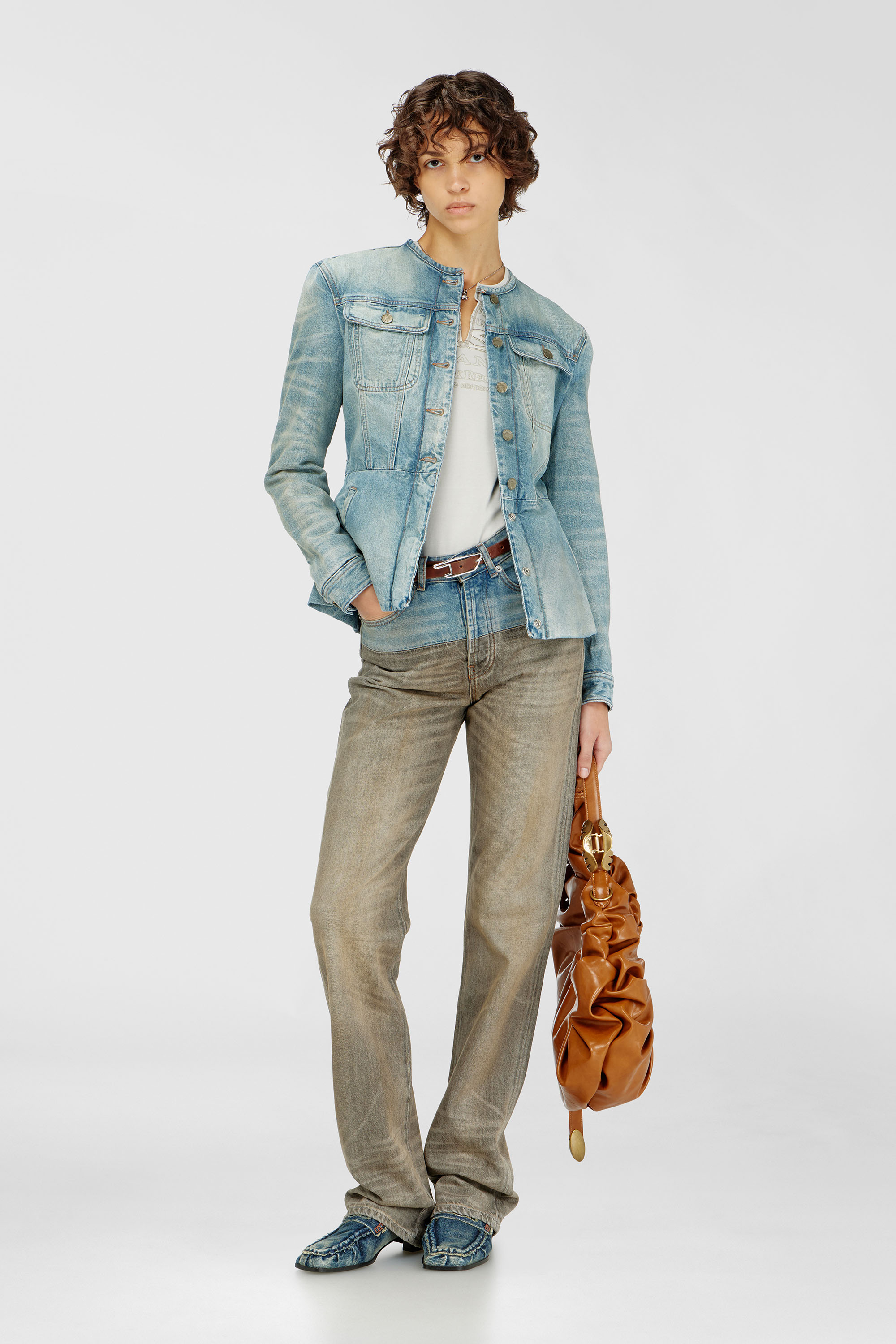 Diesel - DE-CALION-S1, Female's デニムジャケット in ライトブルー - 1
