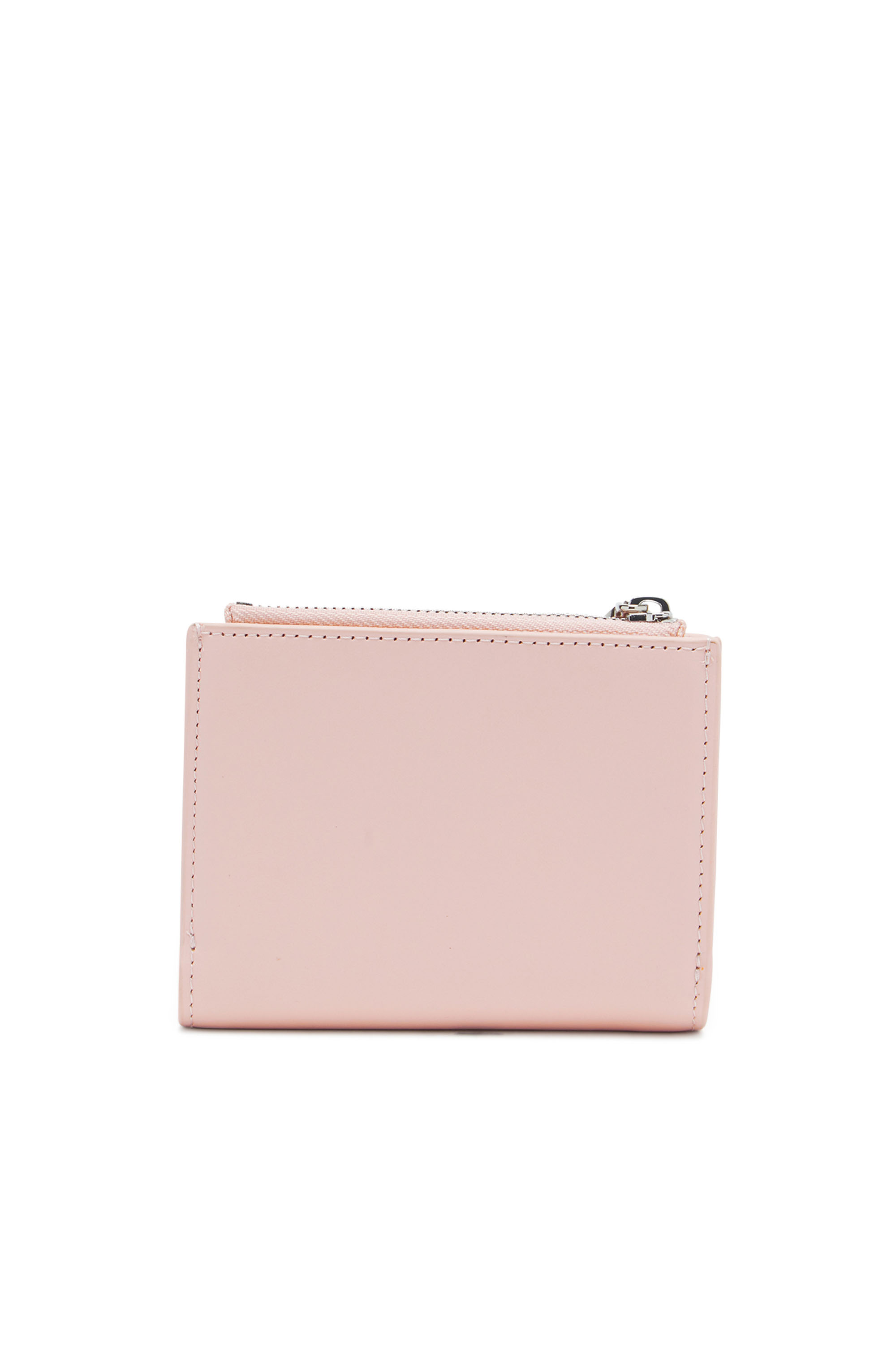Diesel - 1DR BI-FOLD ZIP II, Female's Small wallet in pastel leather in ピンク / ホワイト - 2