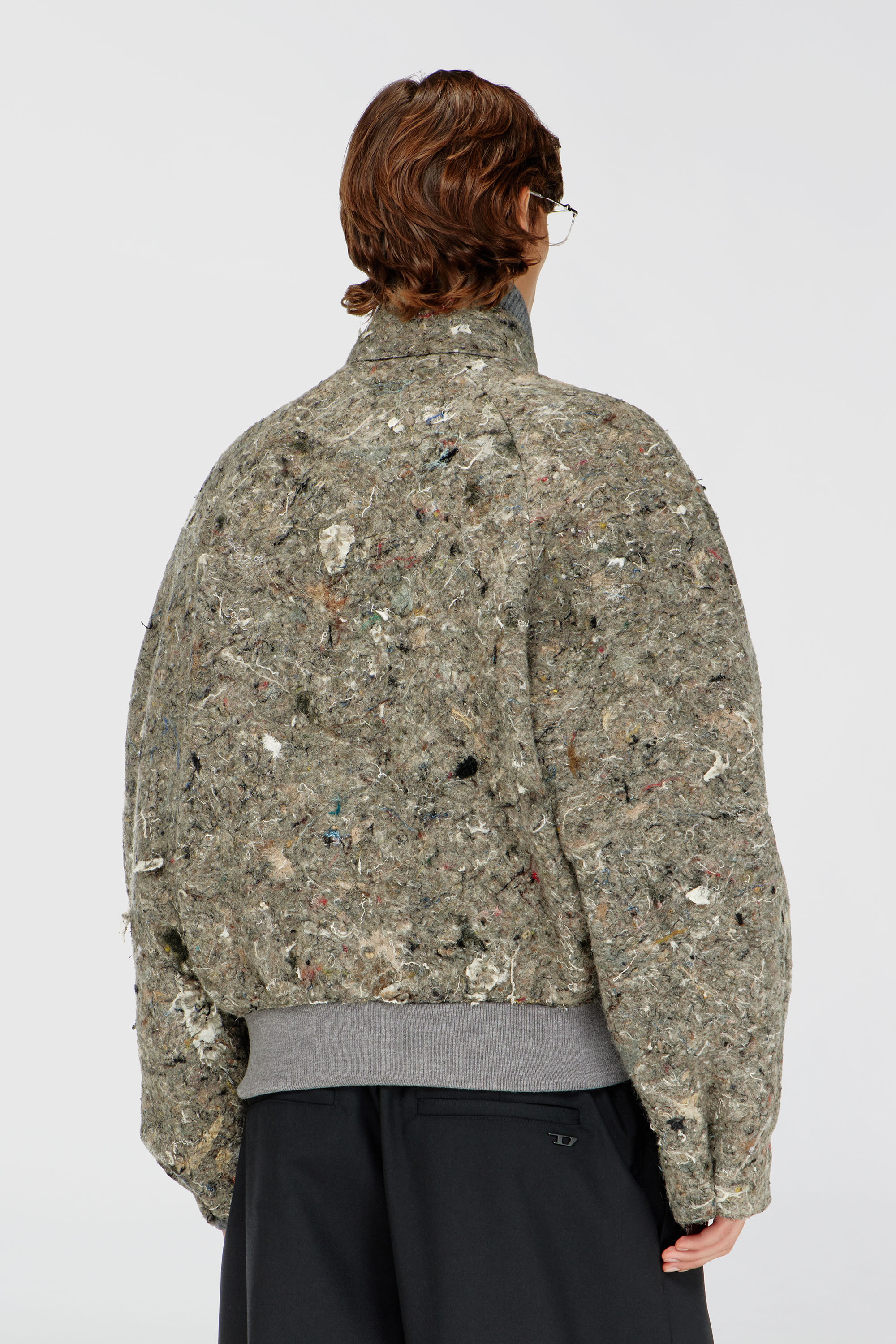 Diesel - J-DISTEM, Male's Upcycled felted jacket in グレー - 5