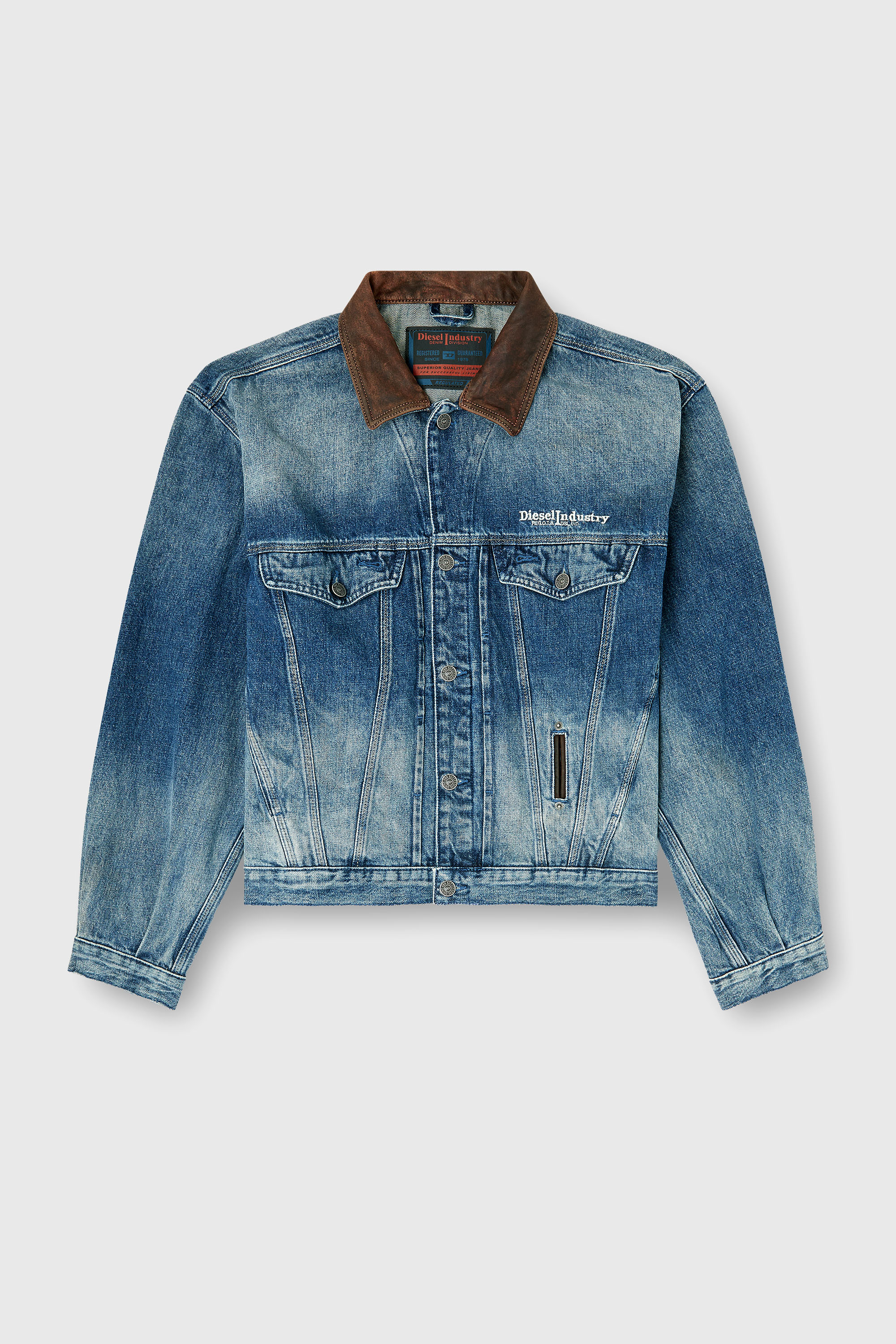 Diesel - D-DENVER-S1, Unisex's デニムジャケット in ブルー - 2