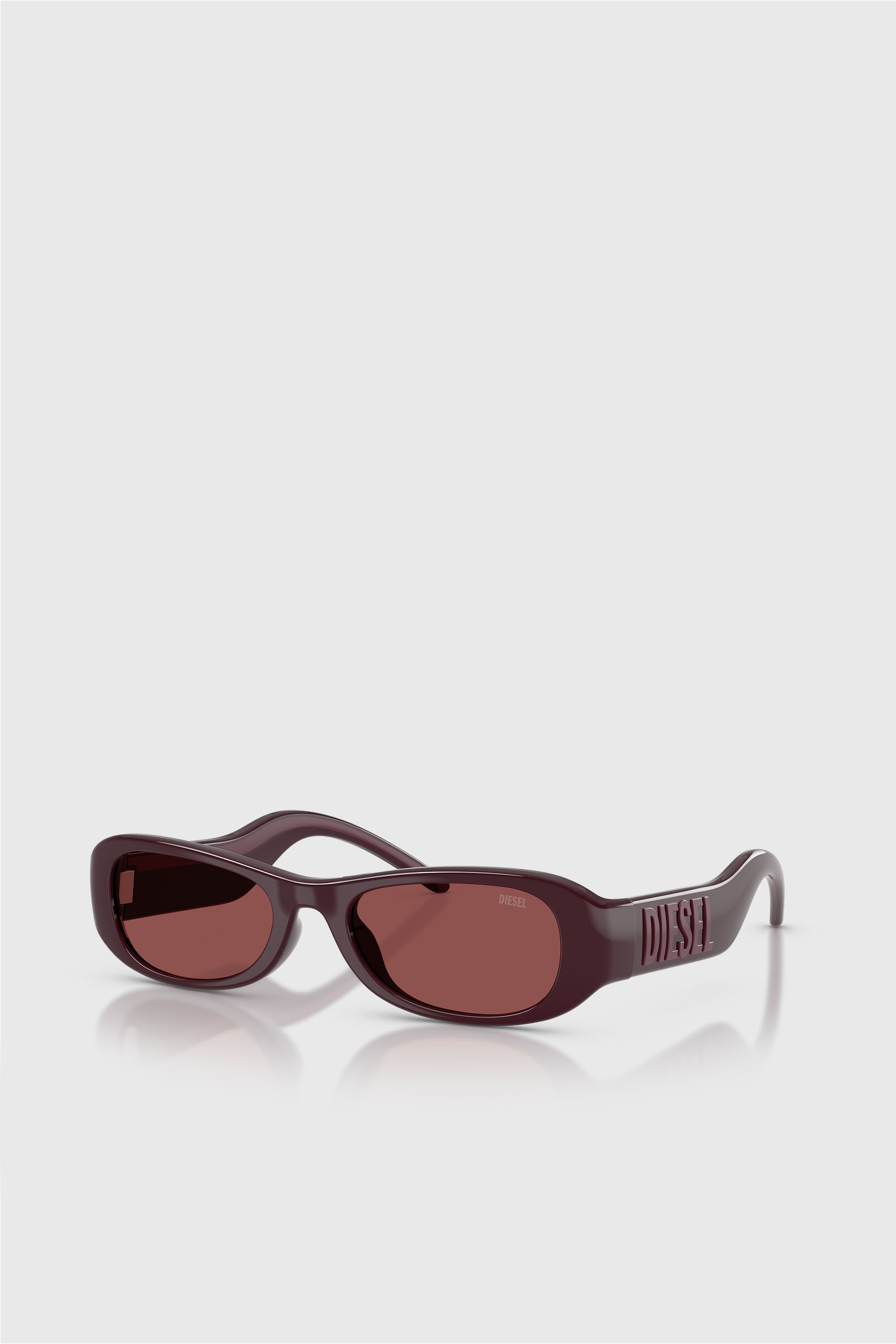 Diesel - 0DL3020U, Unisex's Pillow Sunglasses in バーガンディー - 2