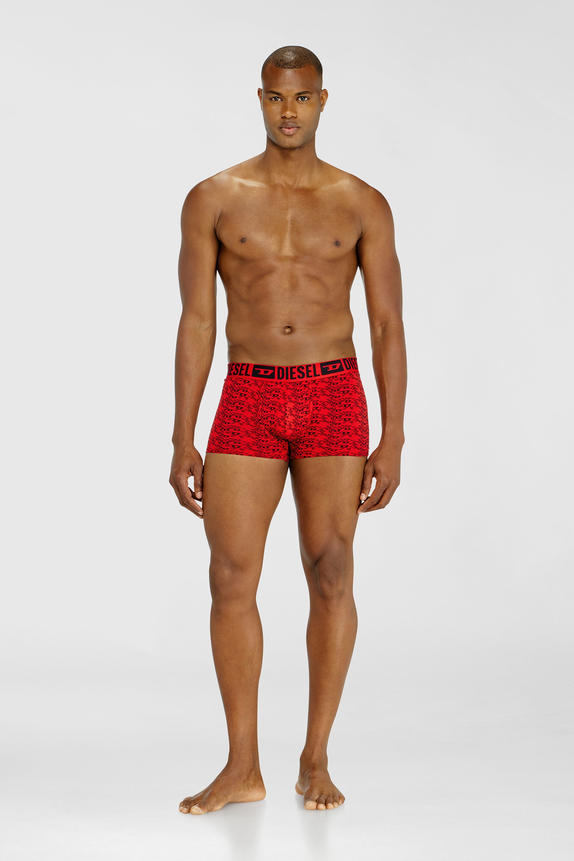 Diesel - MIKE-D-CORE-3PACK, Male's ボクサーパンツ 3枚パック in ブラック/レッド - 1