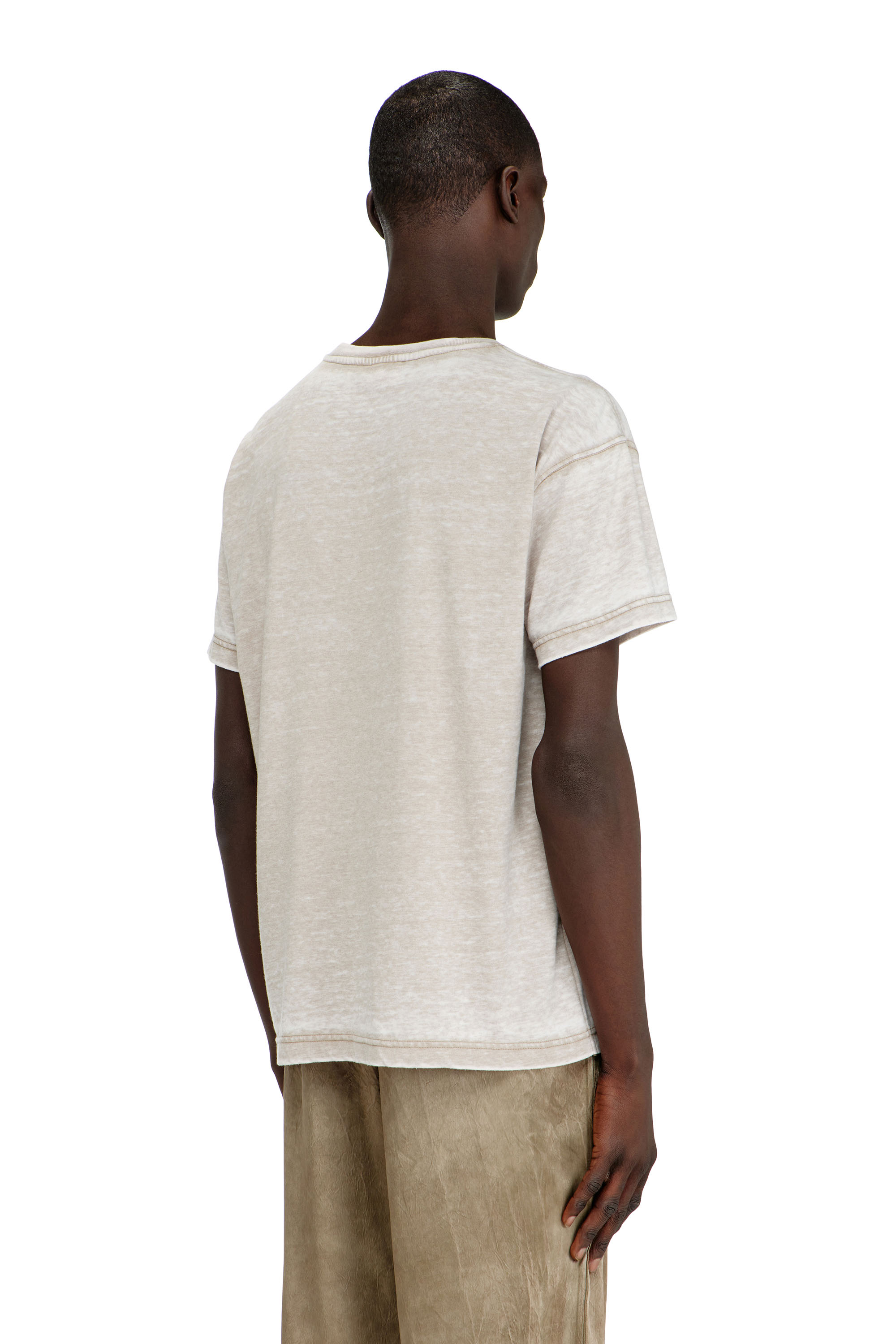 Diesel - T-NORM-AA8, Male's Tシャツ in ベージュ - 4
