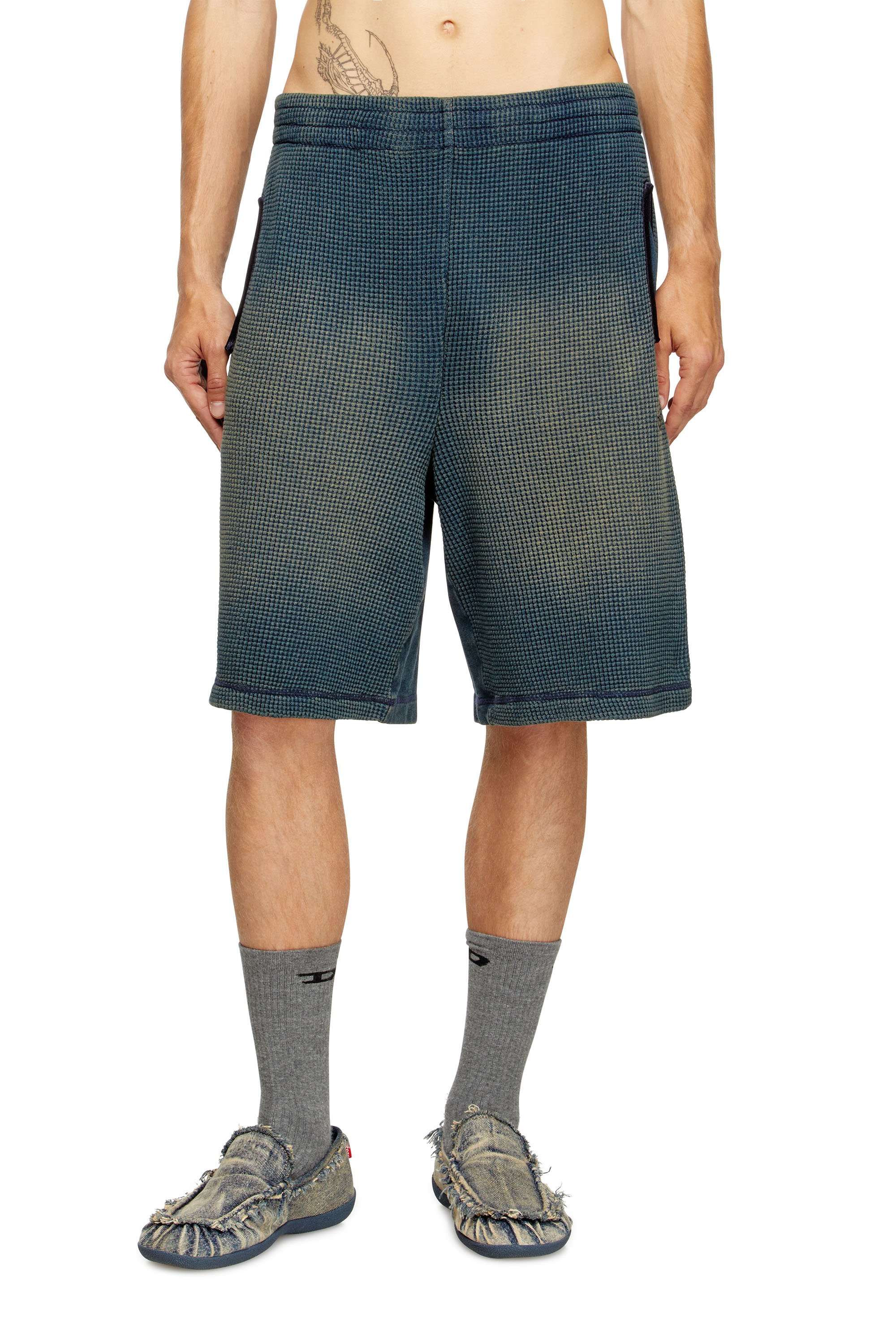 Diesel - P-WAFY-SHORT, Male's ショートパンツ in ダークブルー - 3