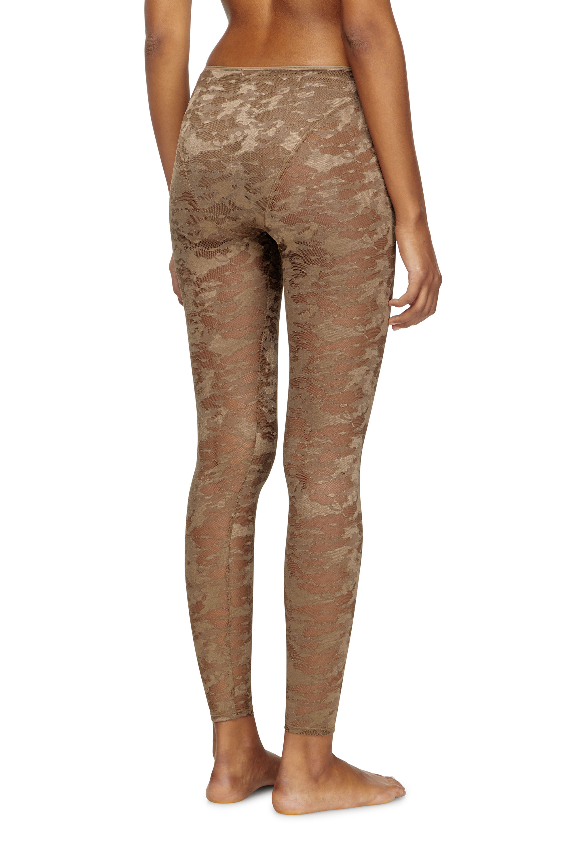 Diesel - CLAIRE-UTLT, Female's Camo lace leggings in ブラウン - 3