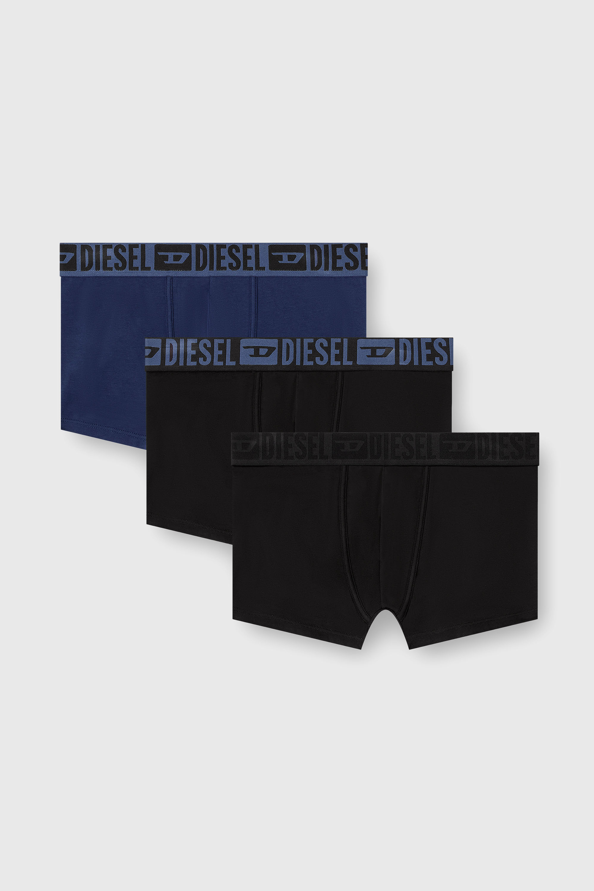 Diesel - MIKE-D-CORE-3PACK, Male's ボクサーパンツ 3枚パック in ブルー/ブラック - 2