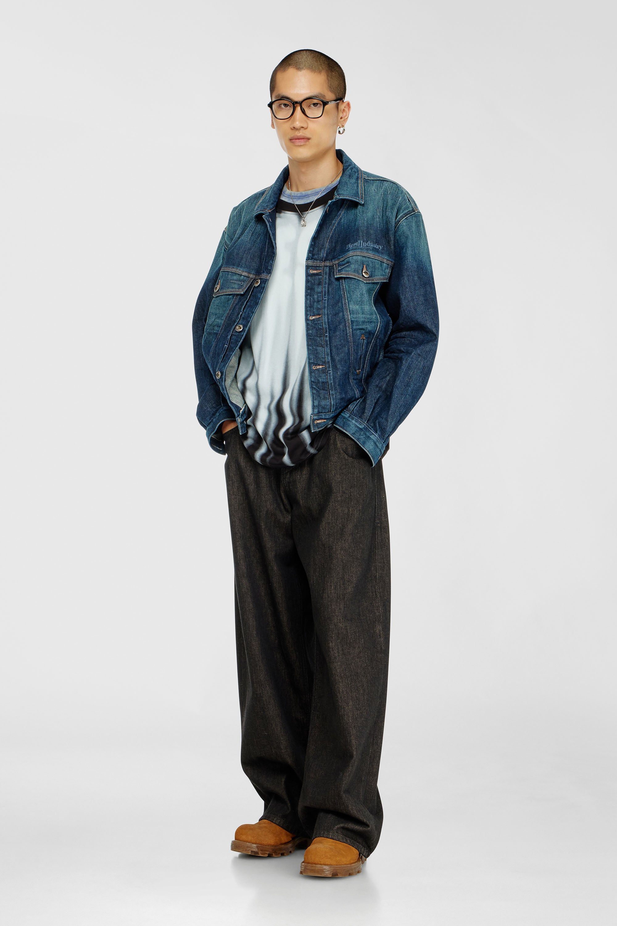 Diesel - T-BOXT-LS-AA3, Male's 長袖Tシャツ in ブラック - 2
