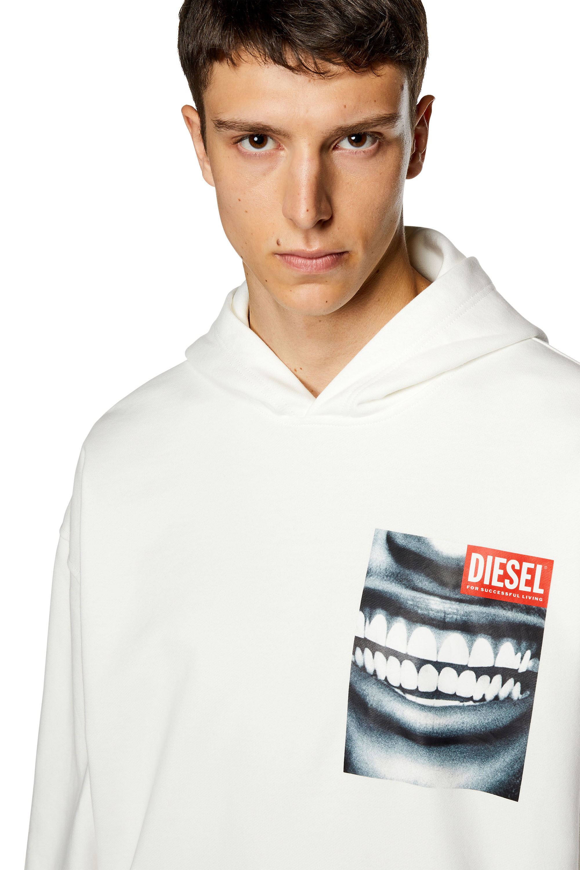 Diesel - S-NABEL-HOOD-FACE, ホワイト - Image 5