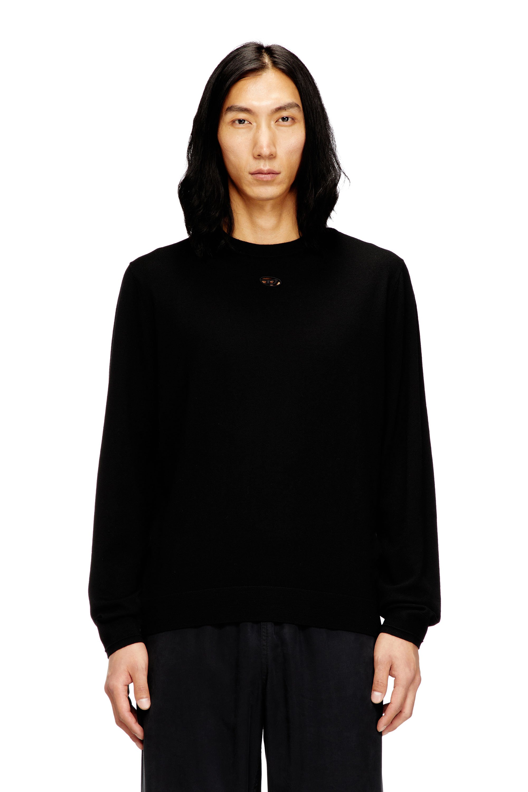 Diesel - K-VALIAM, Male's プルオーバーニット in ブラック - 1