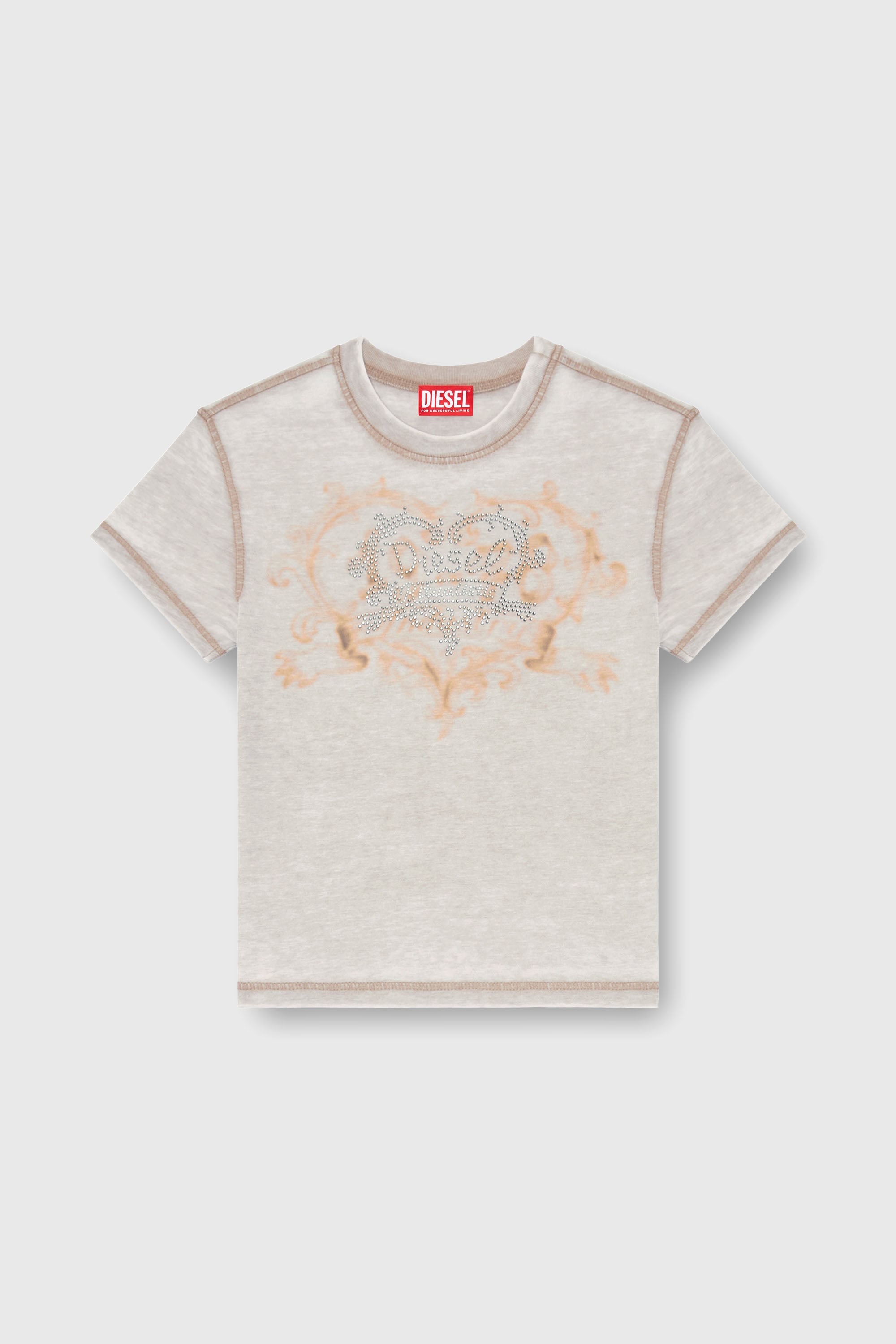 Diesel - T-ILA-AA1, Female's Tシャツ in ライトグレー - 2