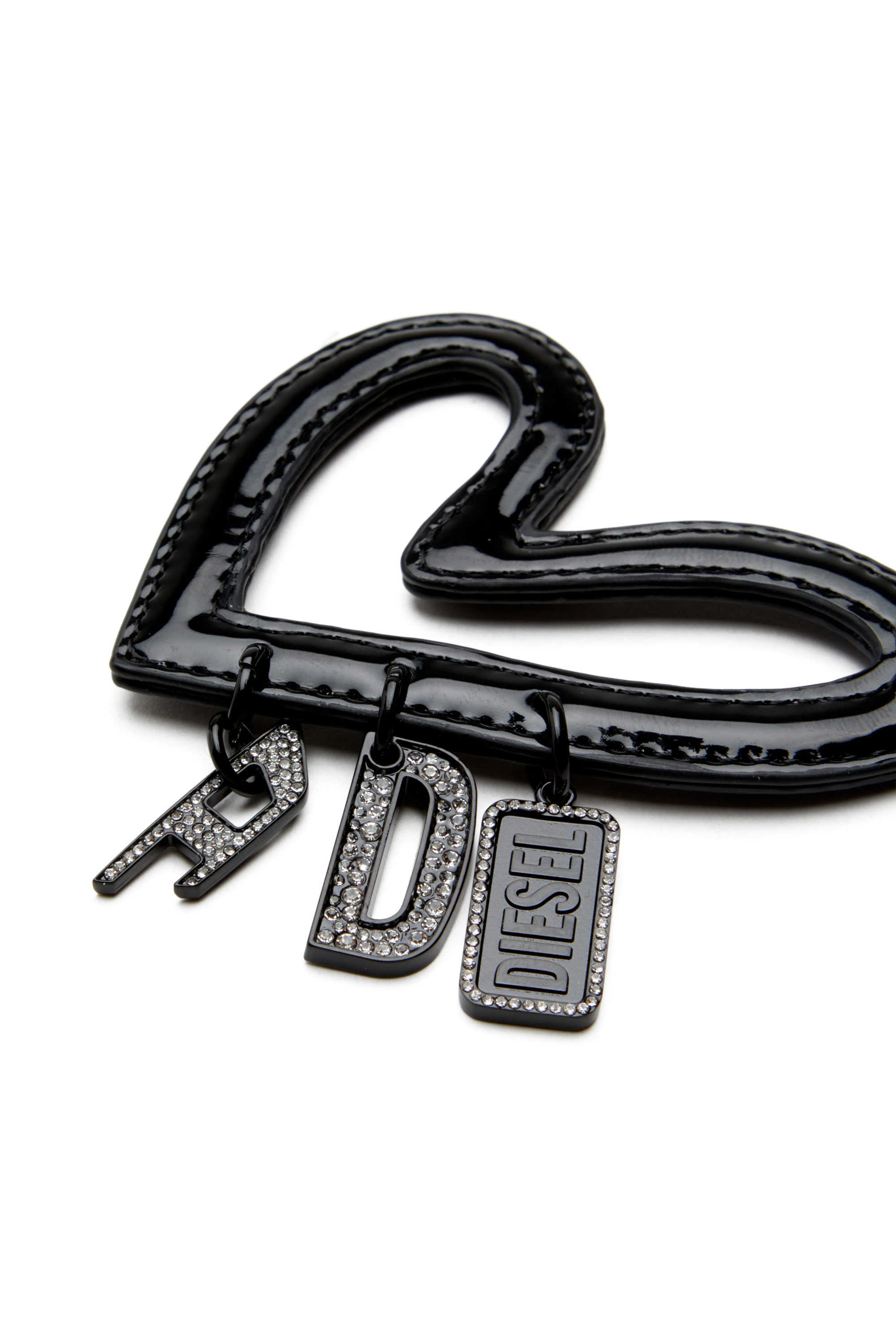 Diesel - MULTI II, Female's Heart charm with glossy finish in ブラック - 3
