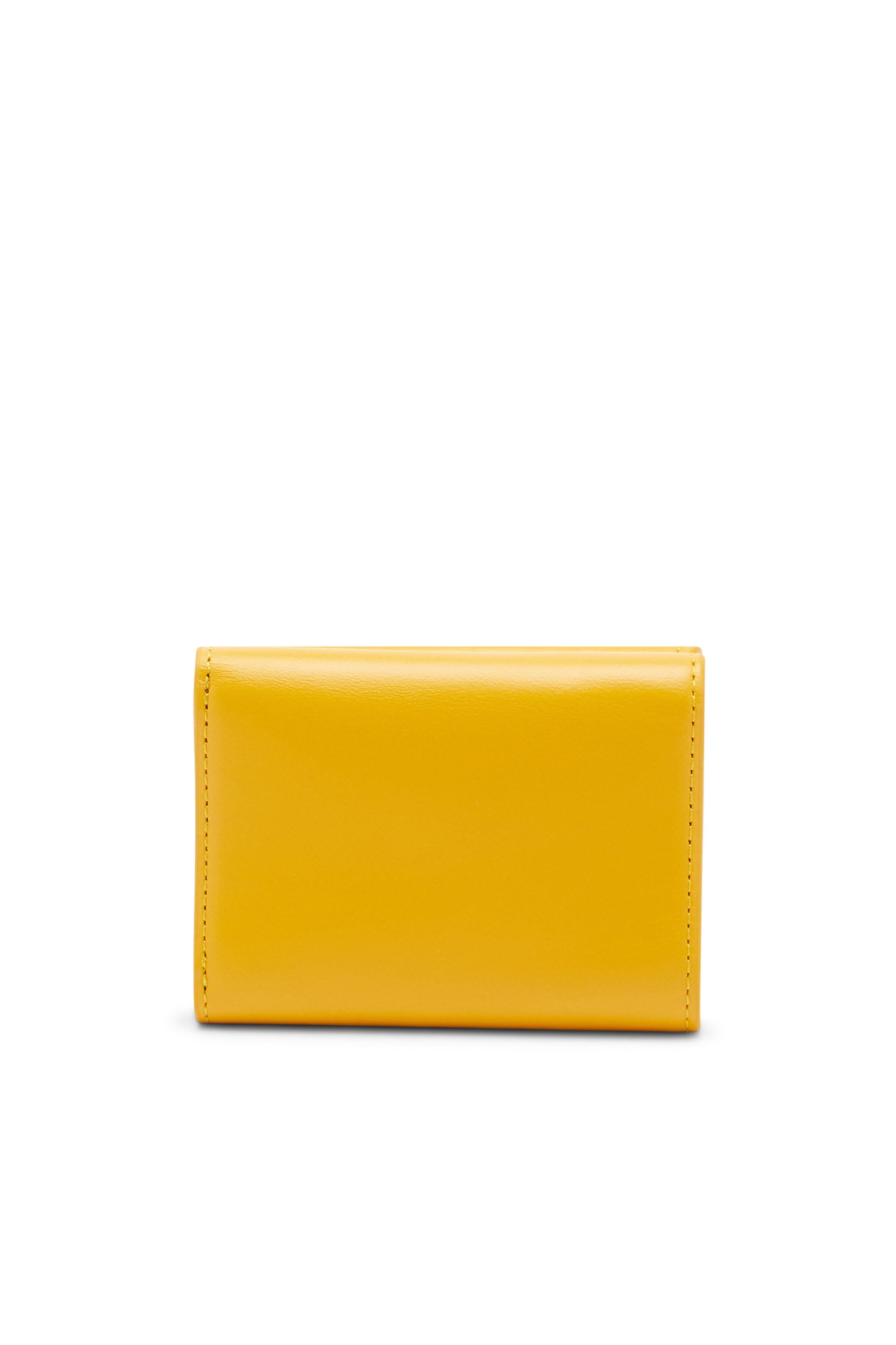 Diesel - 1DR TRI FOLD COIN XS II, Female's 三つ折りウォレット in イエロー - 2
