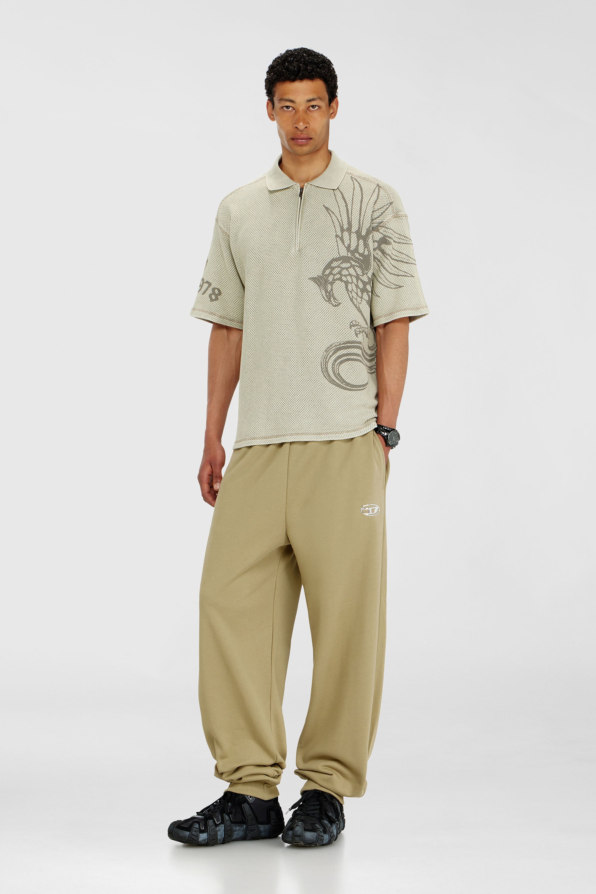 Diesel - P-MARKY-IOD, Male's スウェットパンツ in ベージュ - 1
