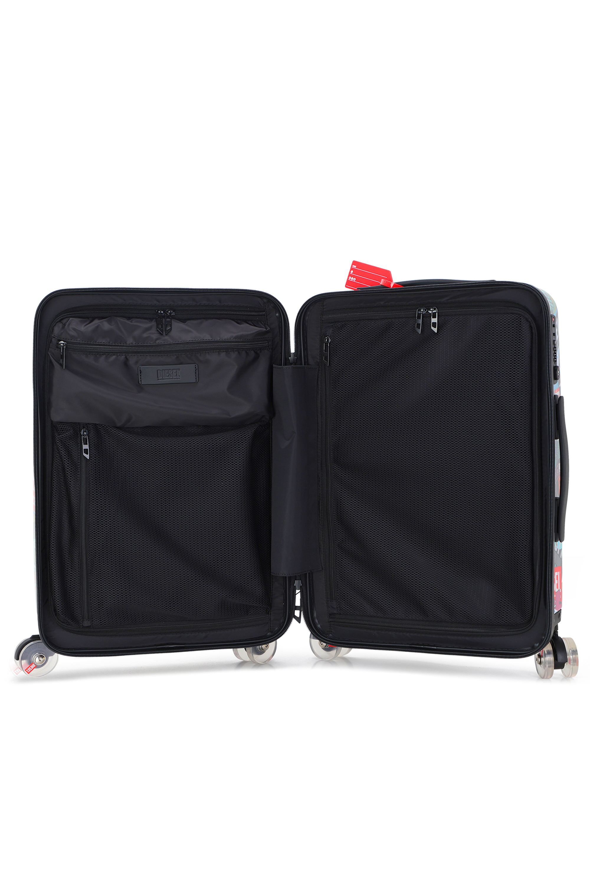 Diesel - DIESEL PC PRINTED TROLLEY-STICKERS- DSL0, Unisex's Sticker style carry‑on suitcase 20" in マルチカラー - 4