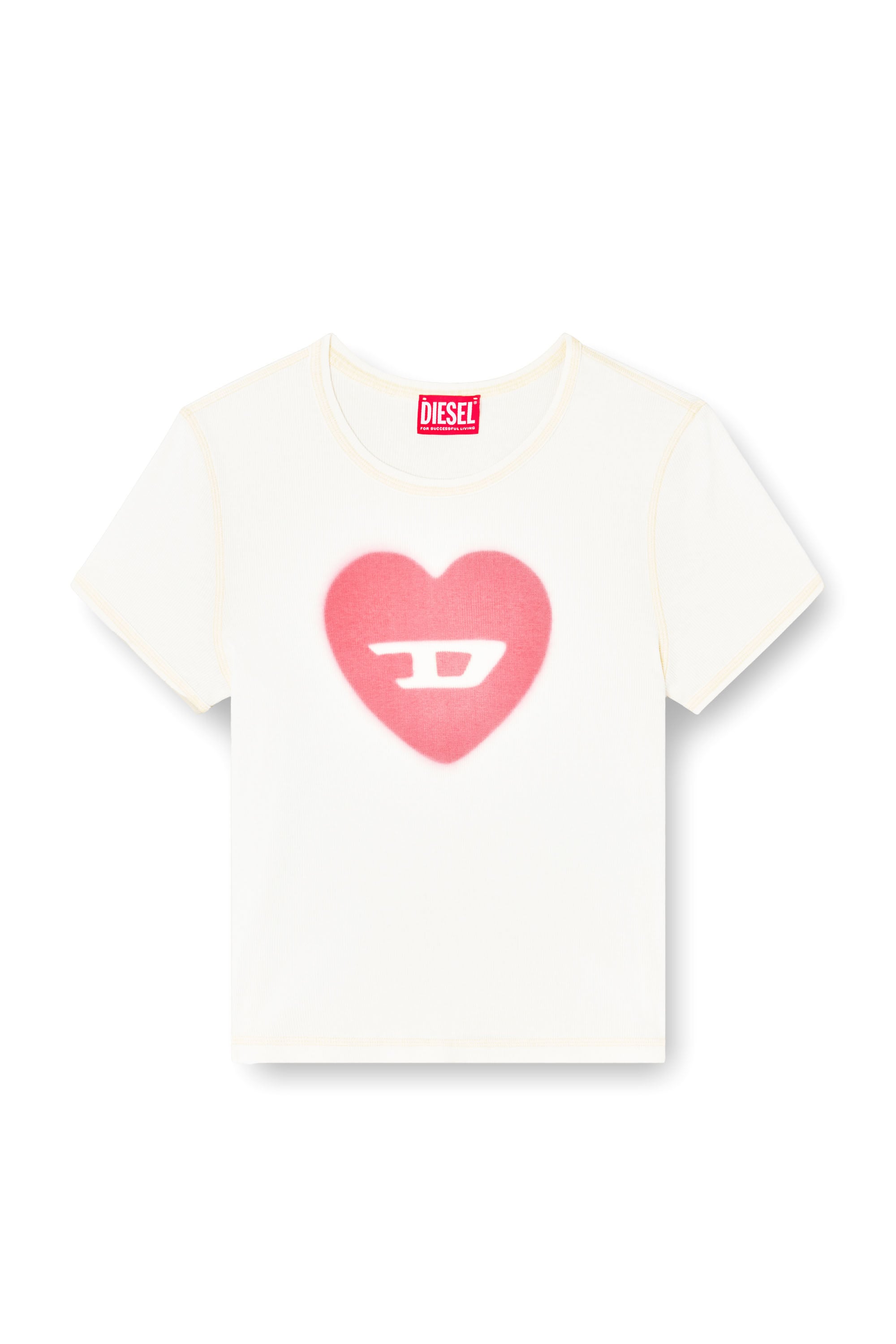 Diesel - T-ELE, Female's Tシャツ in ホワイト - 3