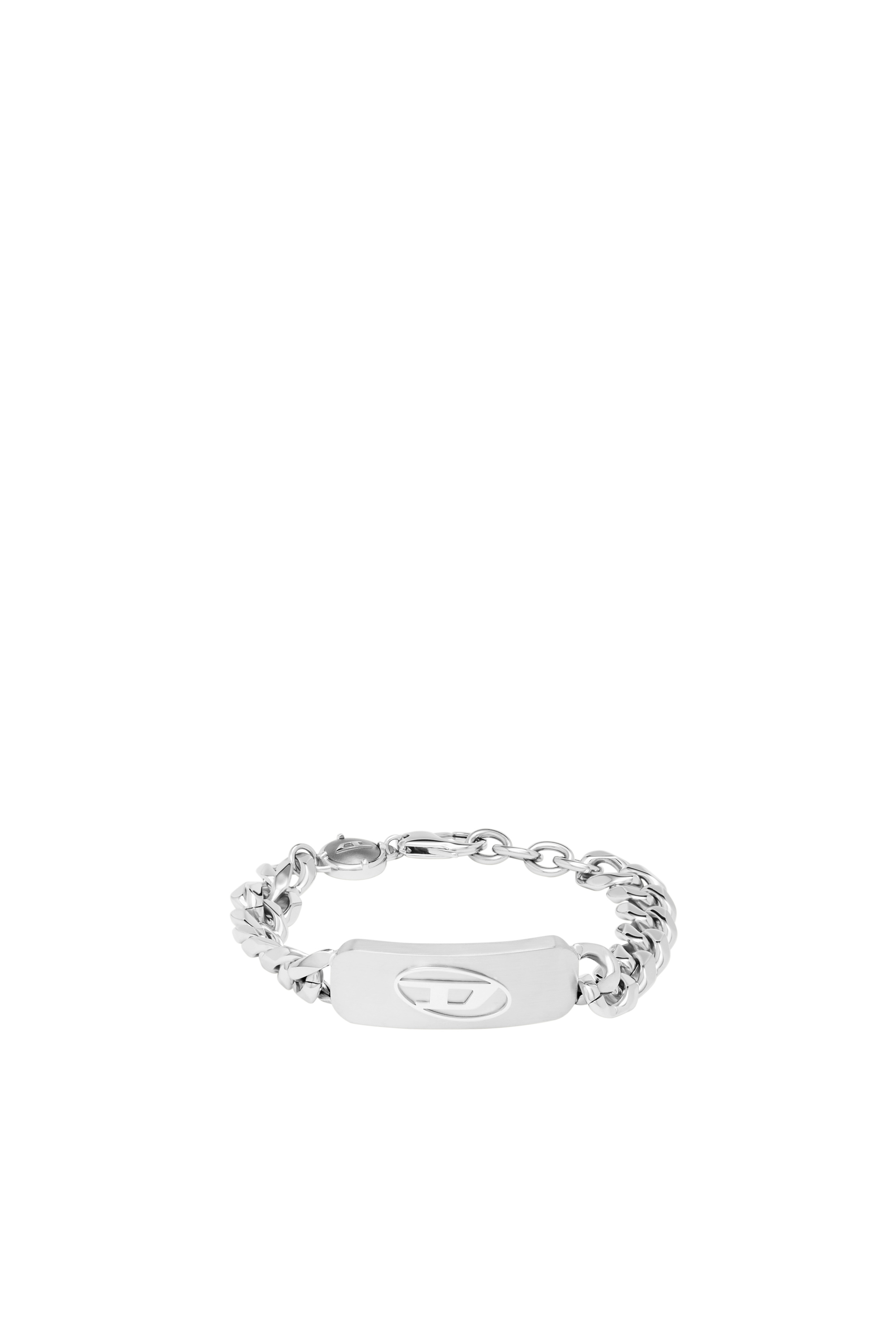 Diesel - DX1350, Male's Stainless steel ID bracelet in シルバー - 1
