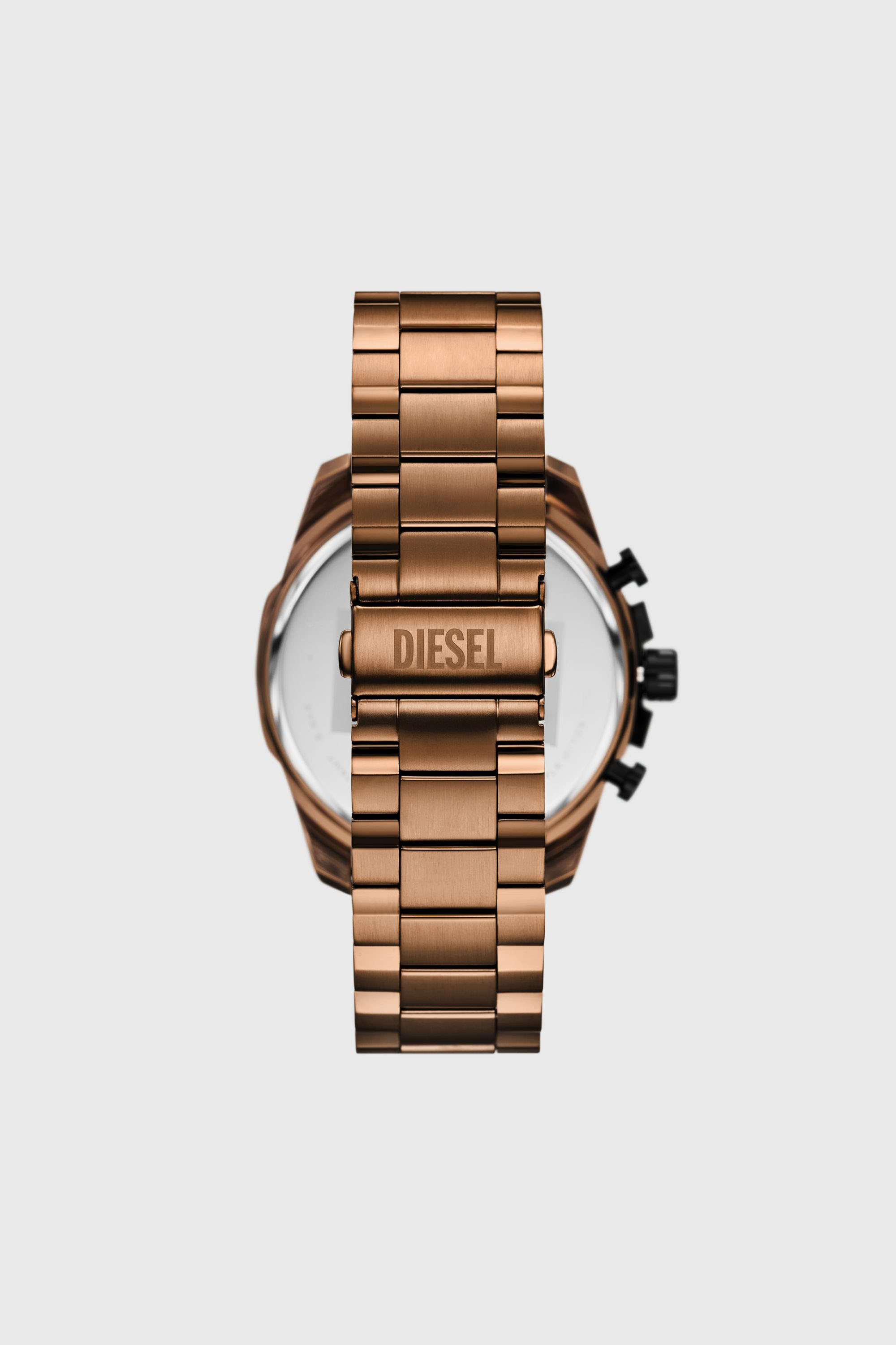 Diesel - DZ4697 WATCH, Male's Mega Chief slim brown Stainless steel watch in ブロンズ - 2