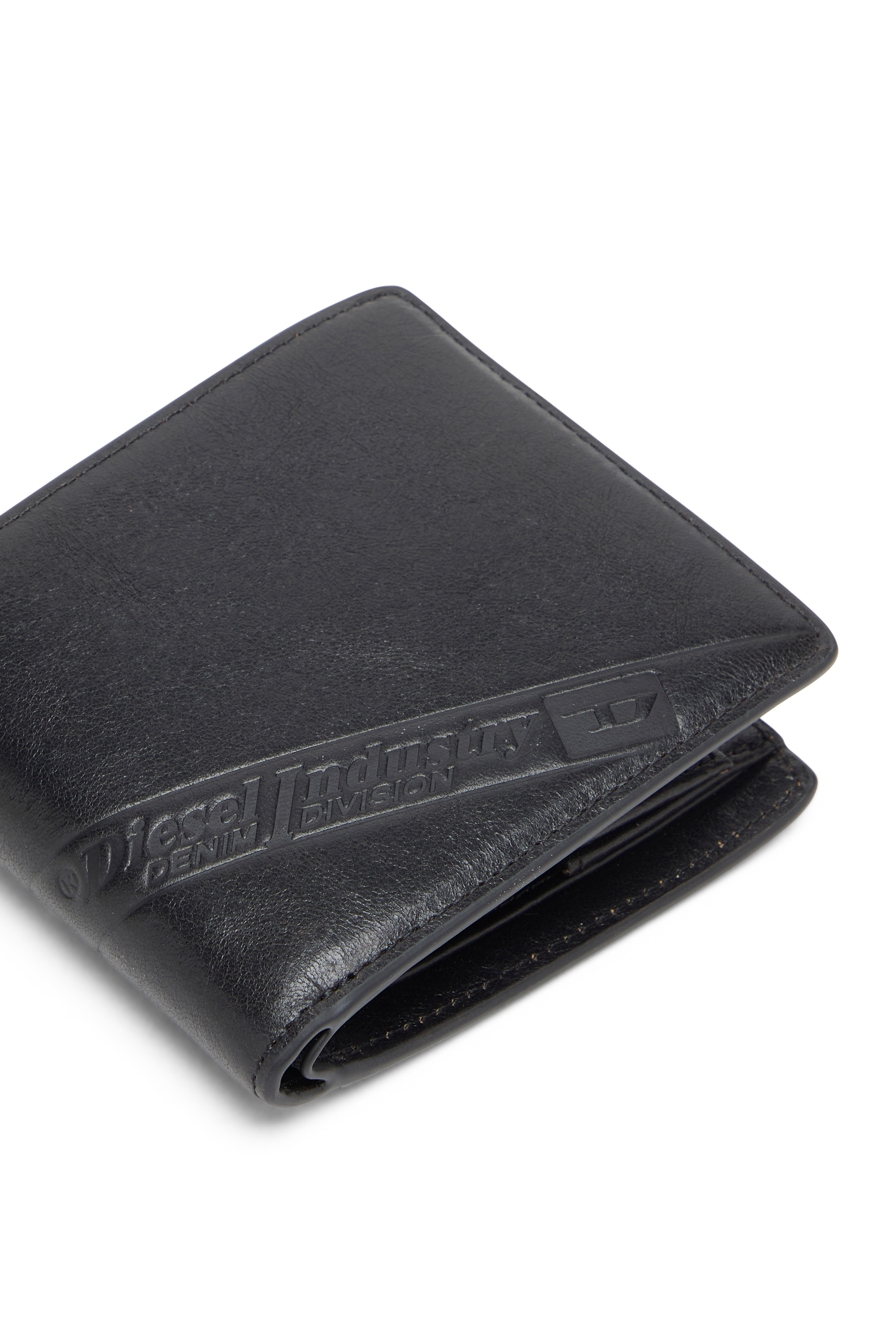 Diesel - FLAG-D BI-FOLD COIN S 3D, Male's 二つ折りウォレット in ブラック - 4