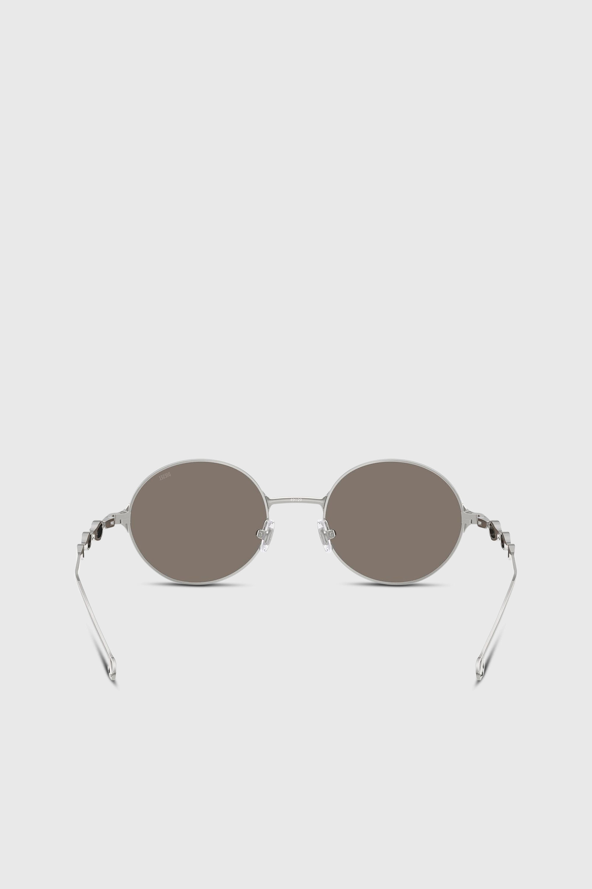 Diesel - 0DL1008, Unisex's Round sunglasses in シルバー - 3