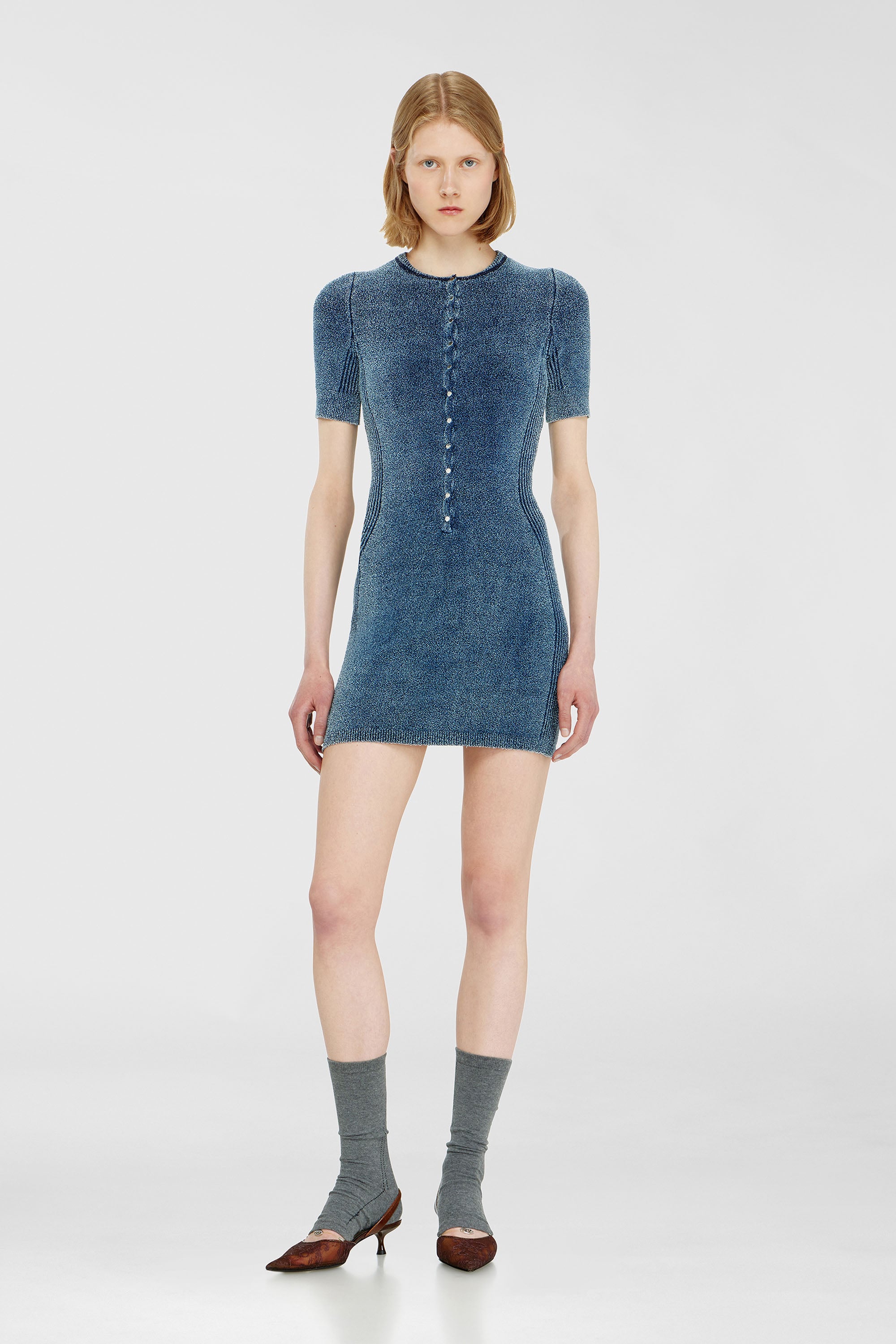 Diesel - M-ESTEE DRESS, Female's ドレス in ミディアムブルー - 1