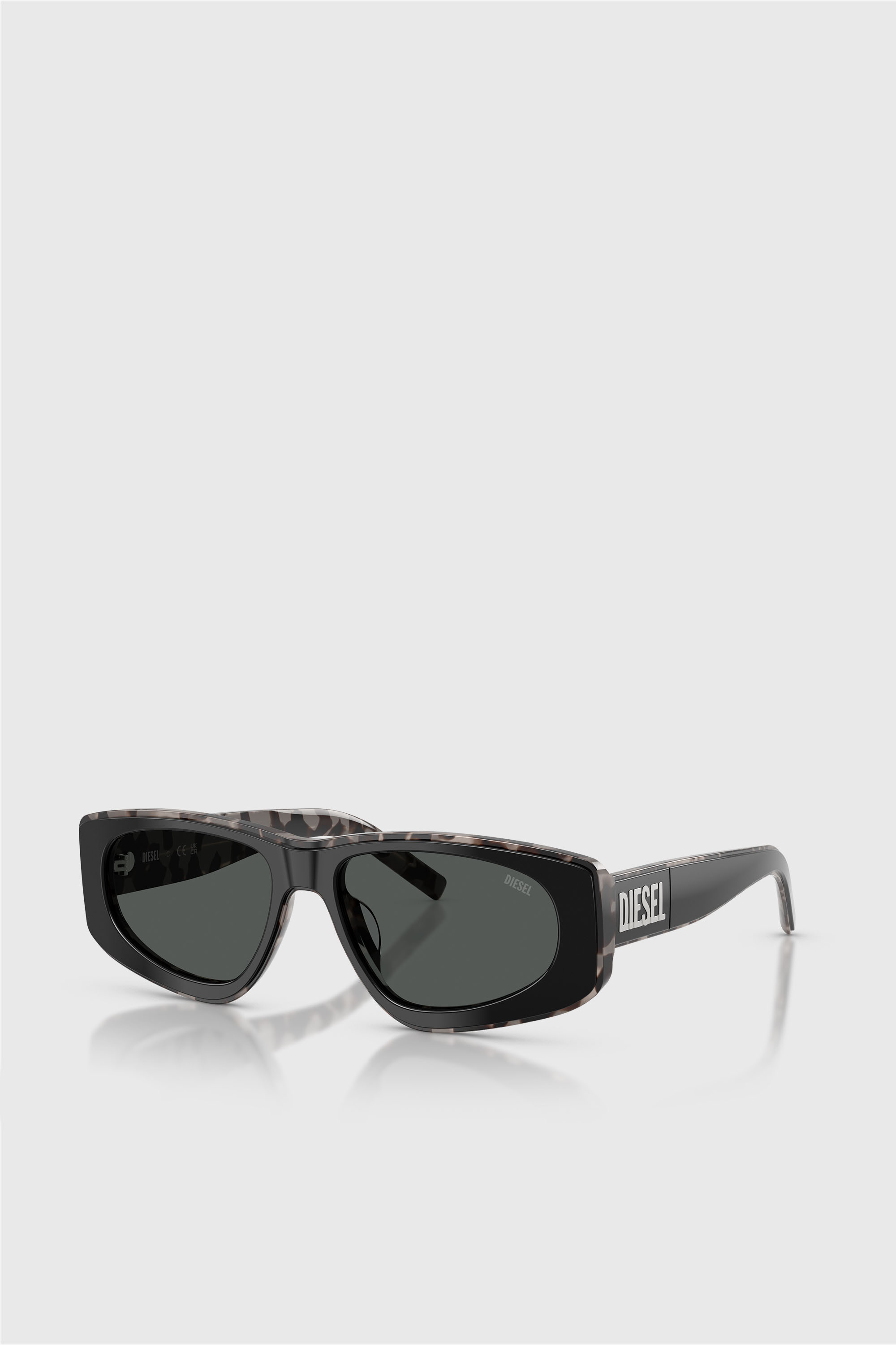 Diesel - 0DL2021U, Unisex's Geometric Sunglasses in ブラック - 2