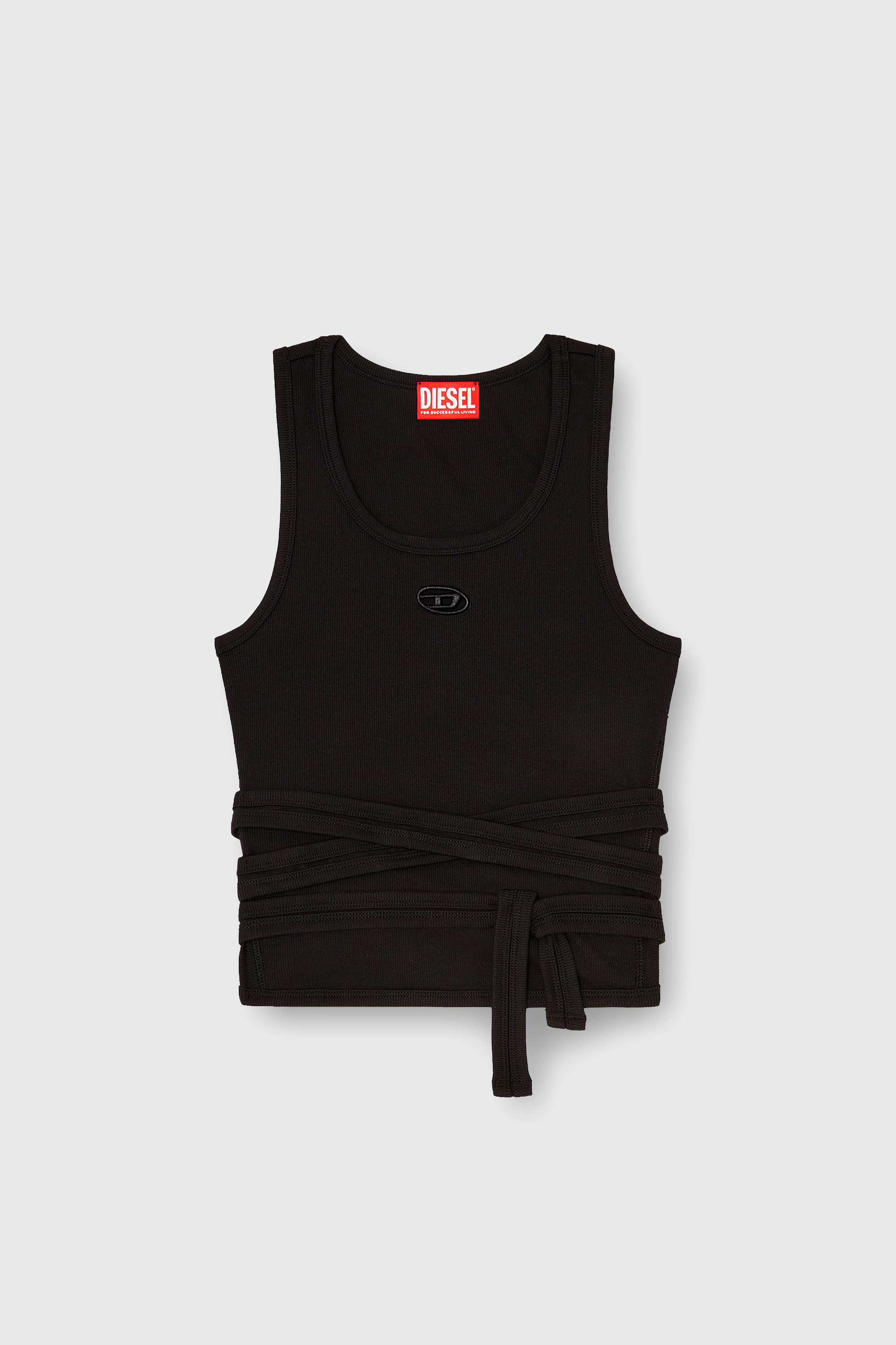Diesel - T-ANKY-TAIL-S1, Female's スリーブレストップ in ブラック - 2