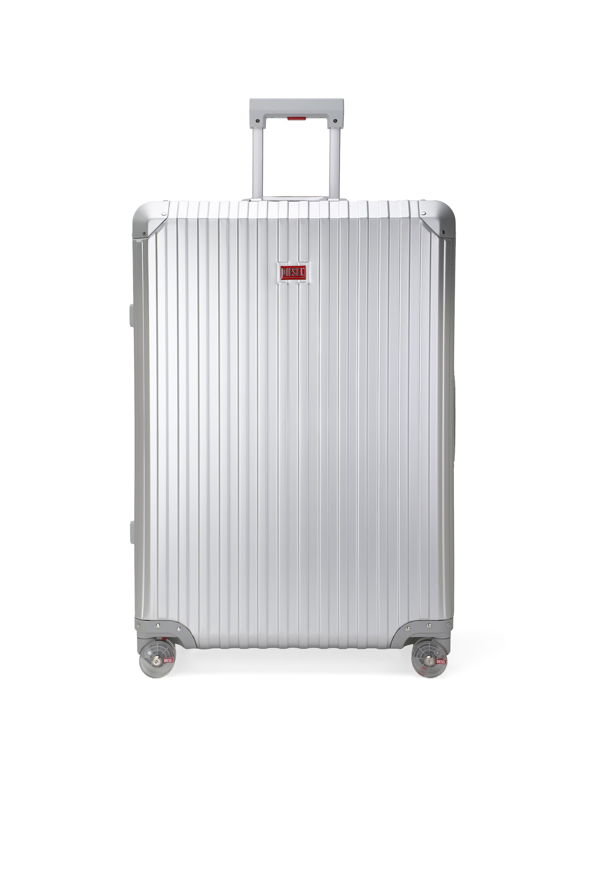 Diesel - DIESEL ALUMINUM TROLLEY- DSL002, Unisex's Aluminum suitcase size L in シルバー - 1