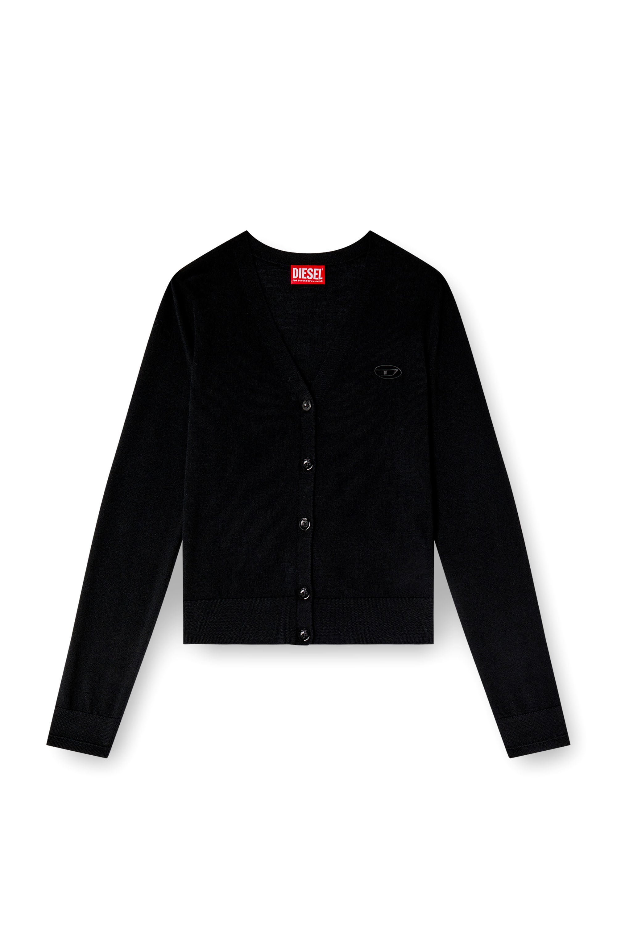 Diesel - M-ALIMA, Female's カーディガン in ブラック - 2