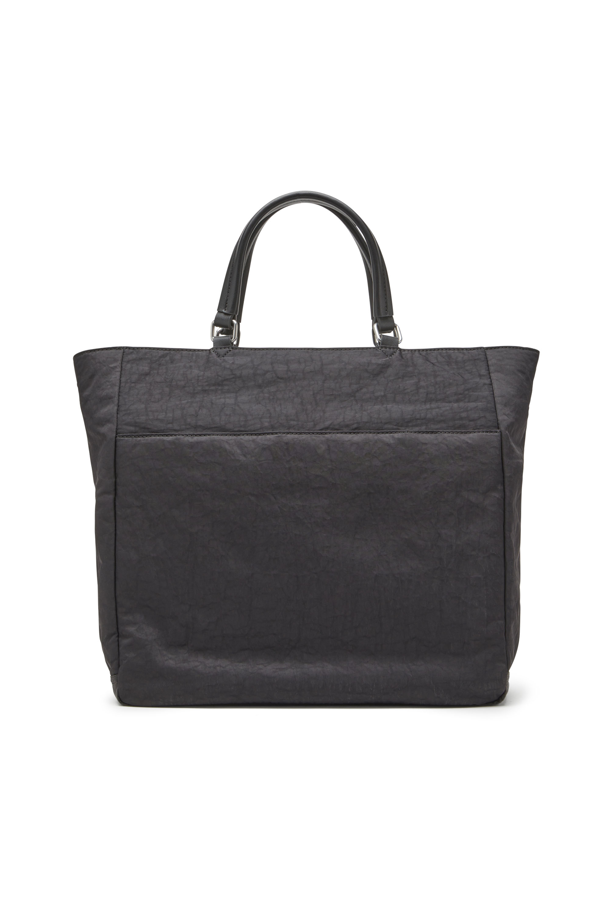 Diesel - LOGOS BRIEFCASE, Male's Logos-Briefcase in washed nylon in ブラック - 3
