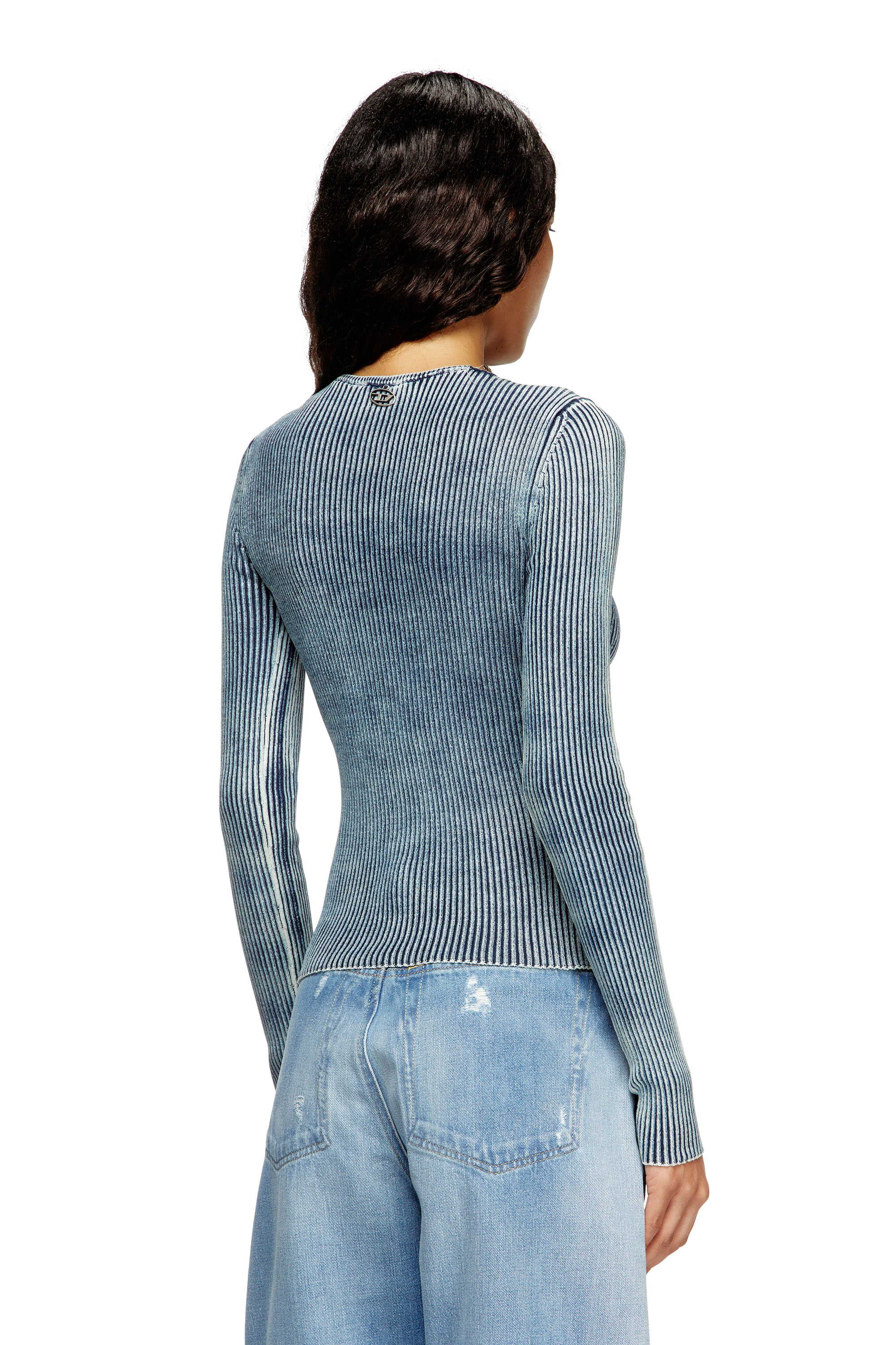 Diesel - M-MILMO, Female's プルオーバーニット in ブルー - 4
