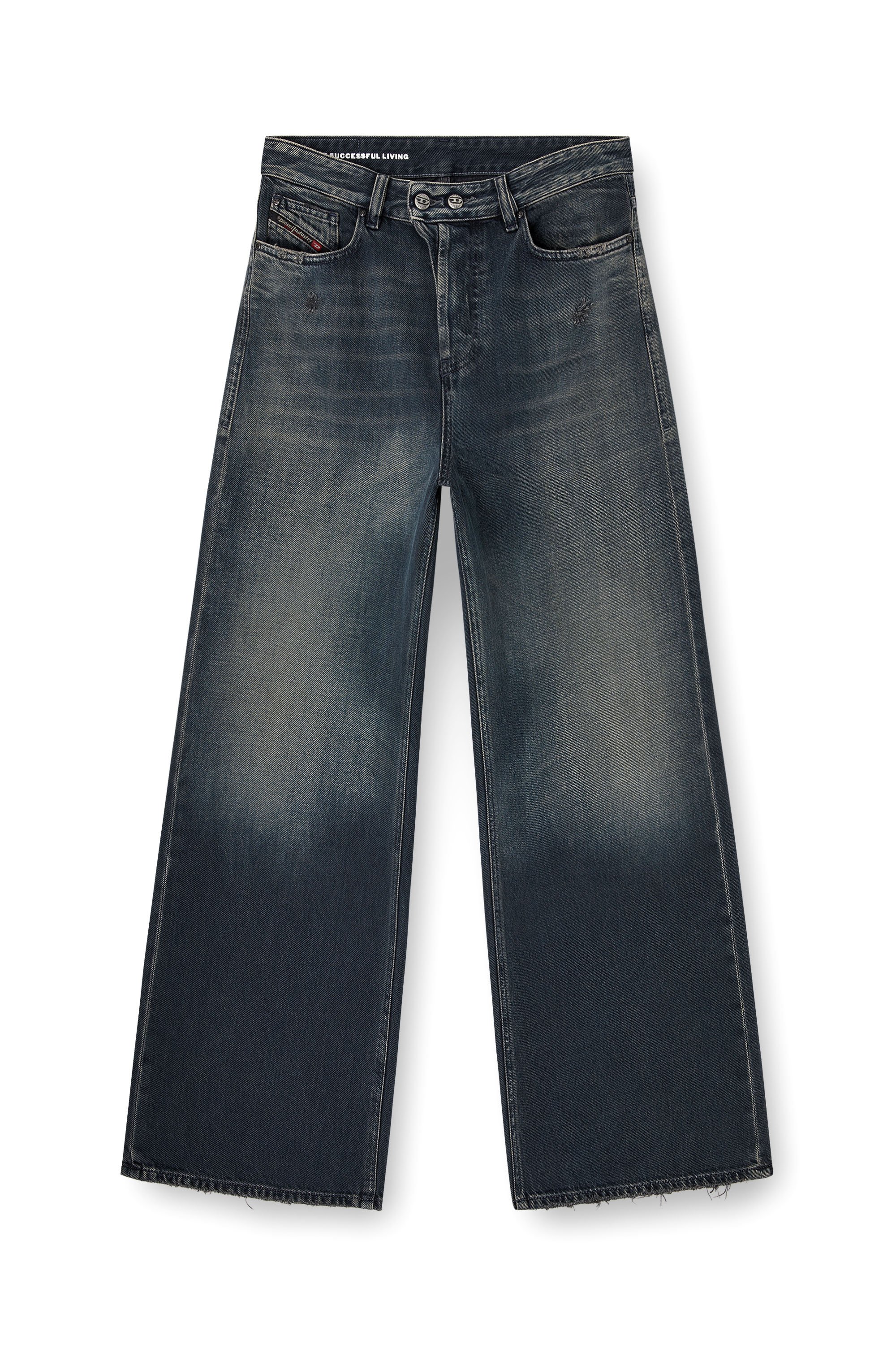 Diesel - Female's Relaxed Jeans 1996 D-Sire 09N67, ダークブルー - 6