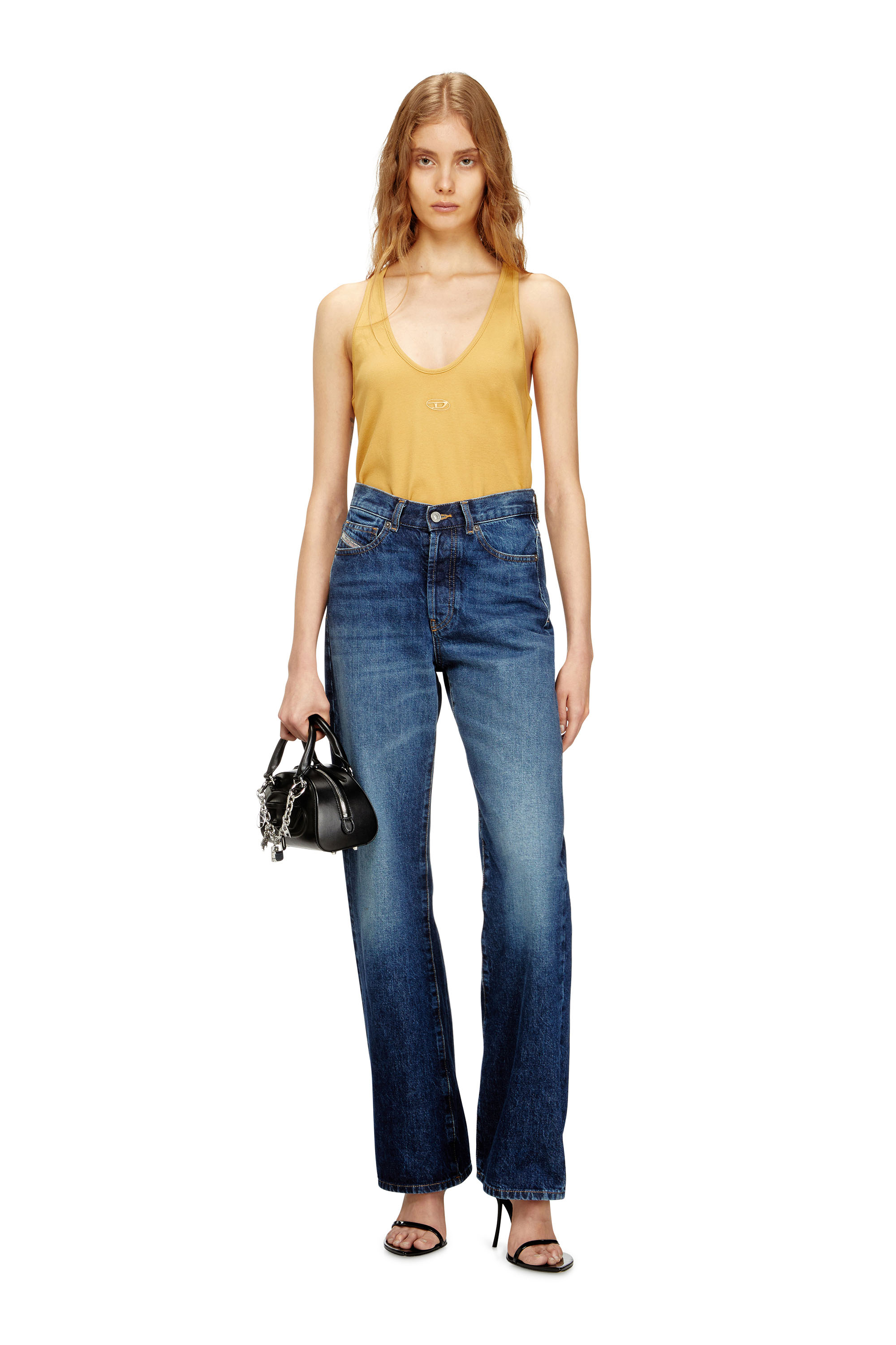 Diesel - T-IPSYA-LKDS, Female's タンクトップ in オレンジ - 1