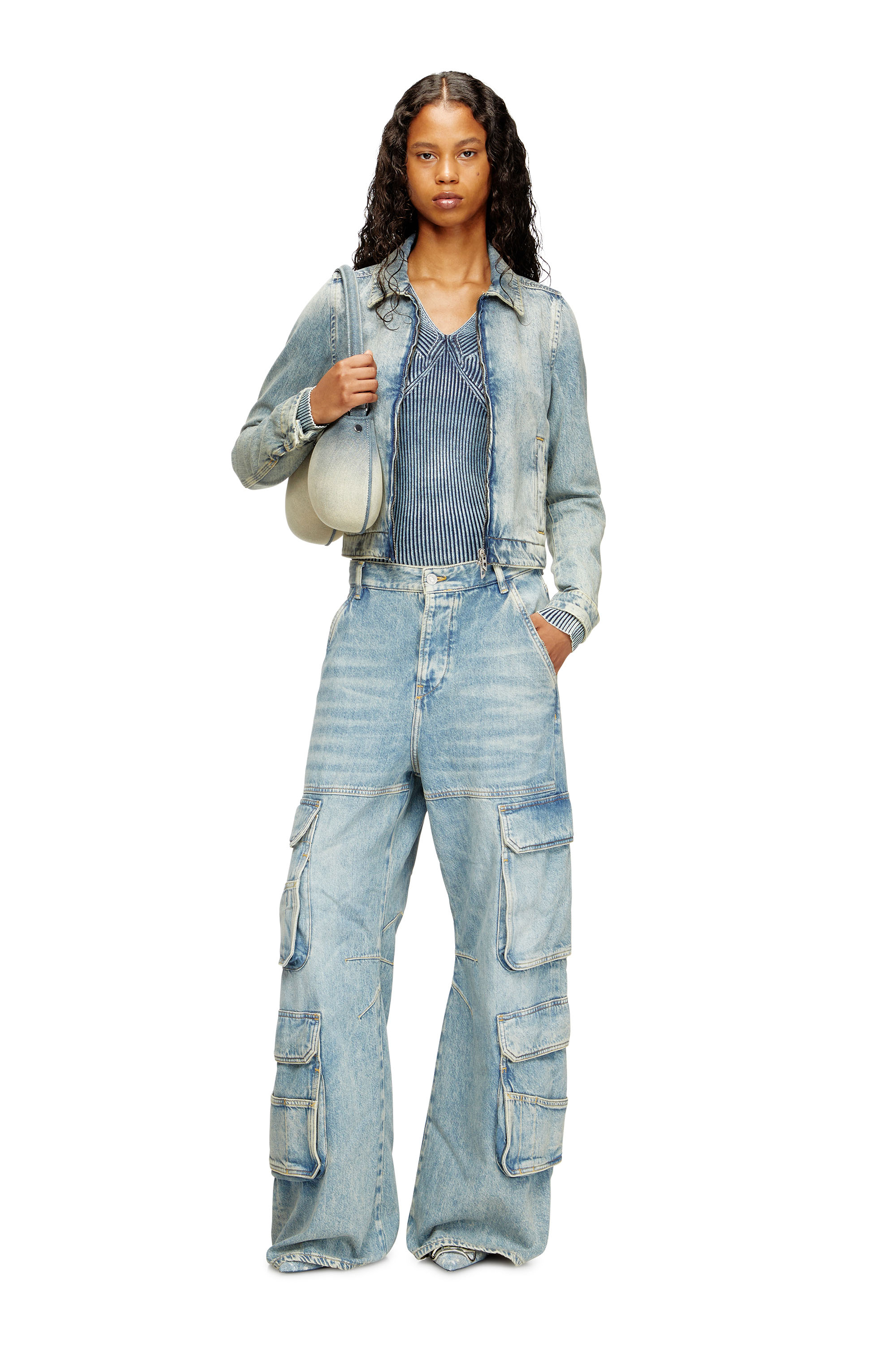 Diesel - Female's Relaxed Jeans 1996 D-Sire 0DBCX, ライトブルー - 1