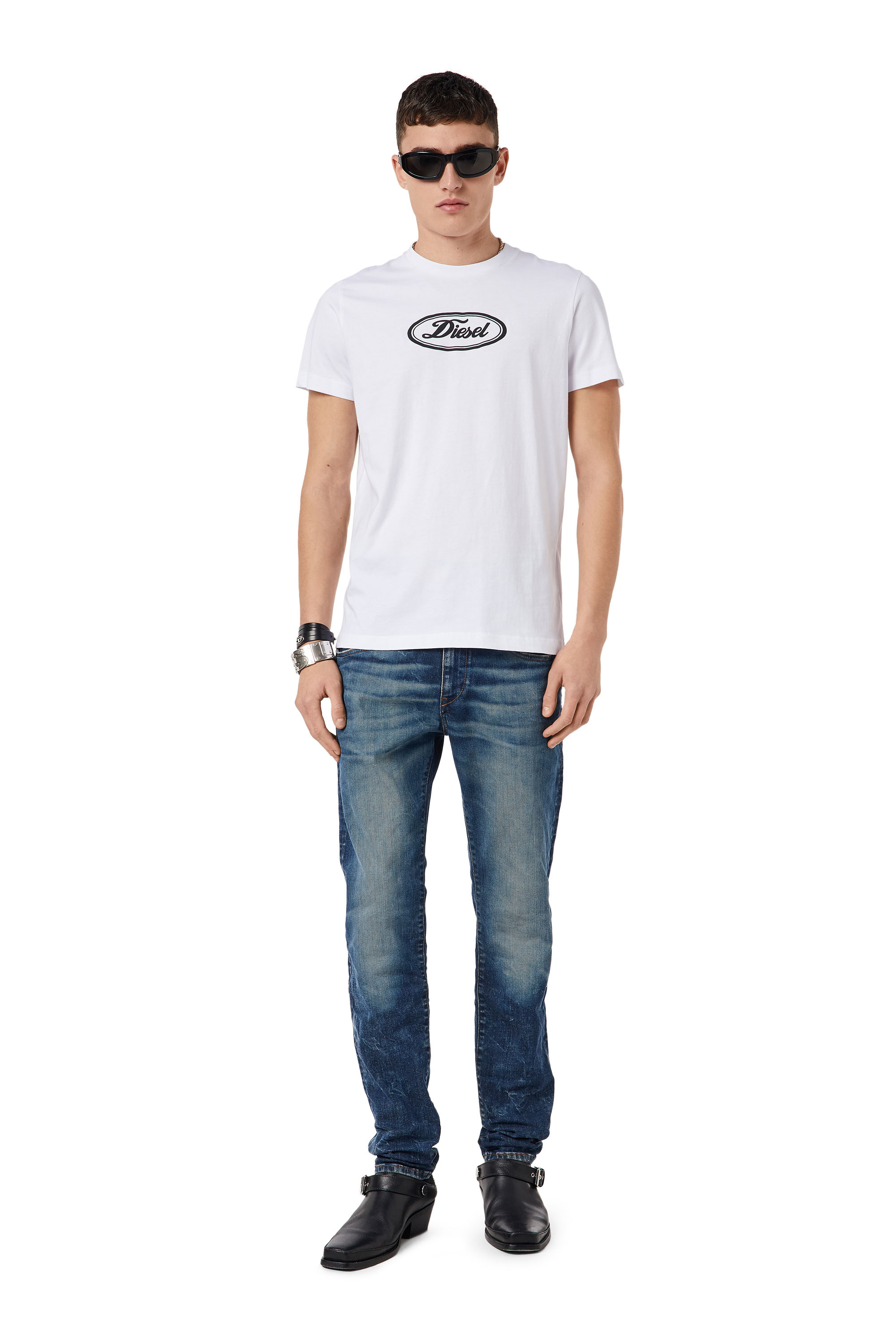 2019 D-STRUKT 09C73 Slim Jeans, ダークブルー Diesel - 2019 D-STRUKT 09C73 Slim Jeans, ダークブルー - Image 1