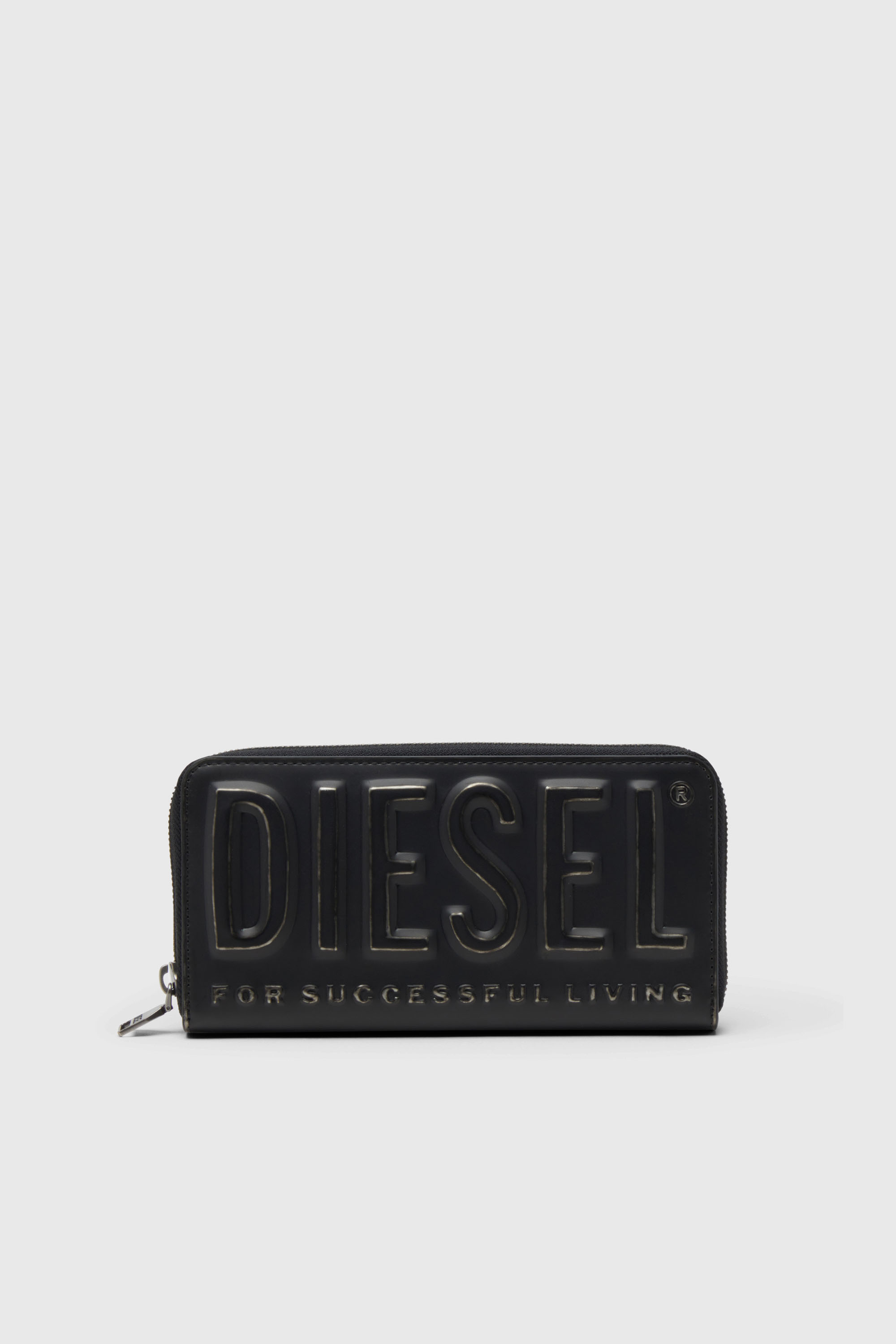 Diesel - DSL 3D -CONTINENTAL ZIP L, Male's ロングウォレット in ブラック - 1