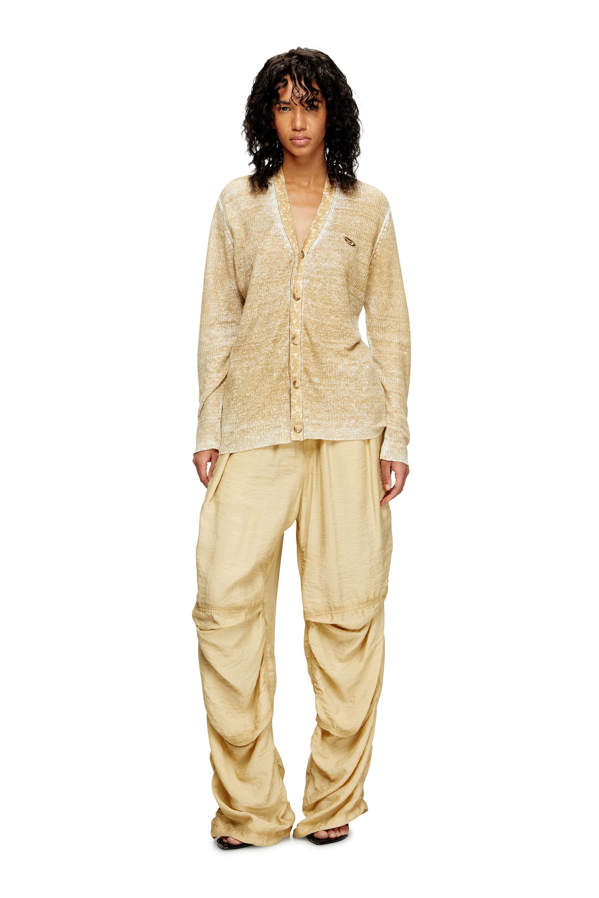 Diesel - M-ROBIN, Female's Linen cardigan in null - 2