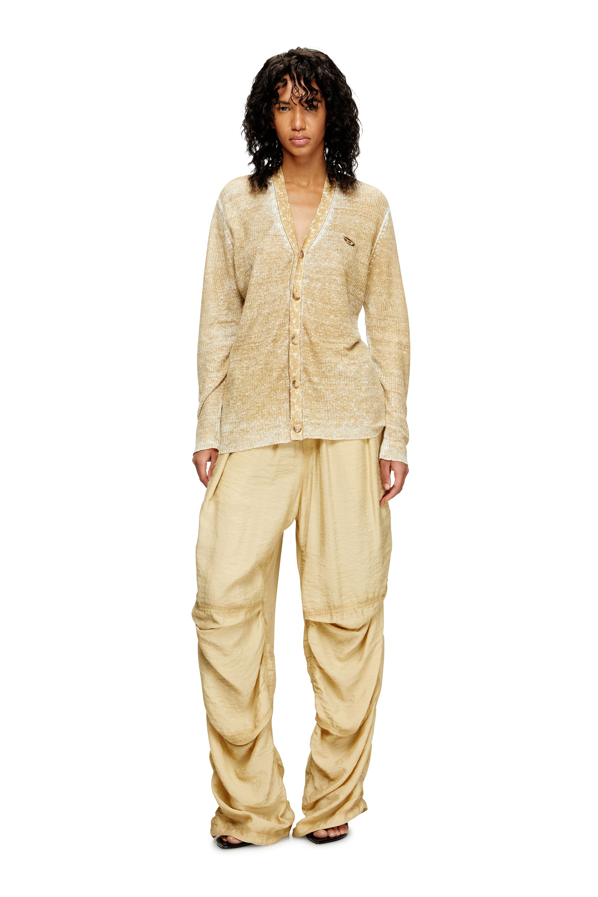 Diesel - M-ROBIN, Female's カーディガン in ライトブラウン - 1