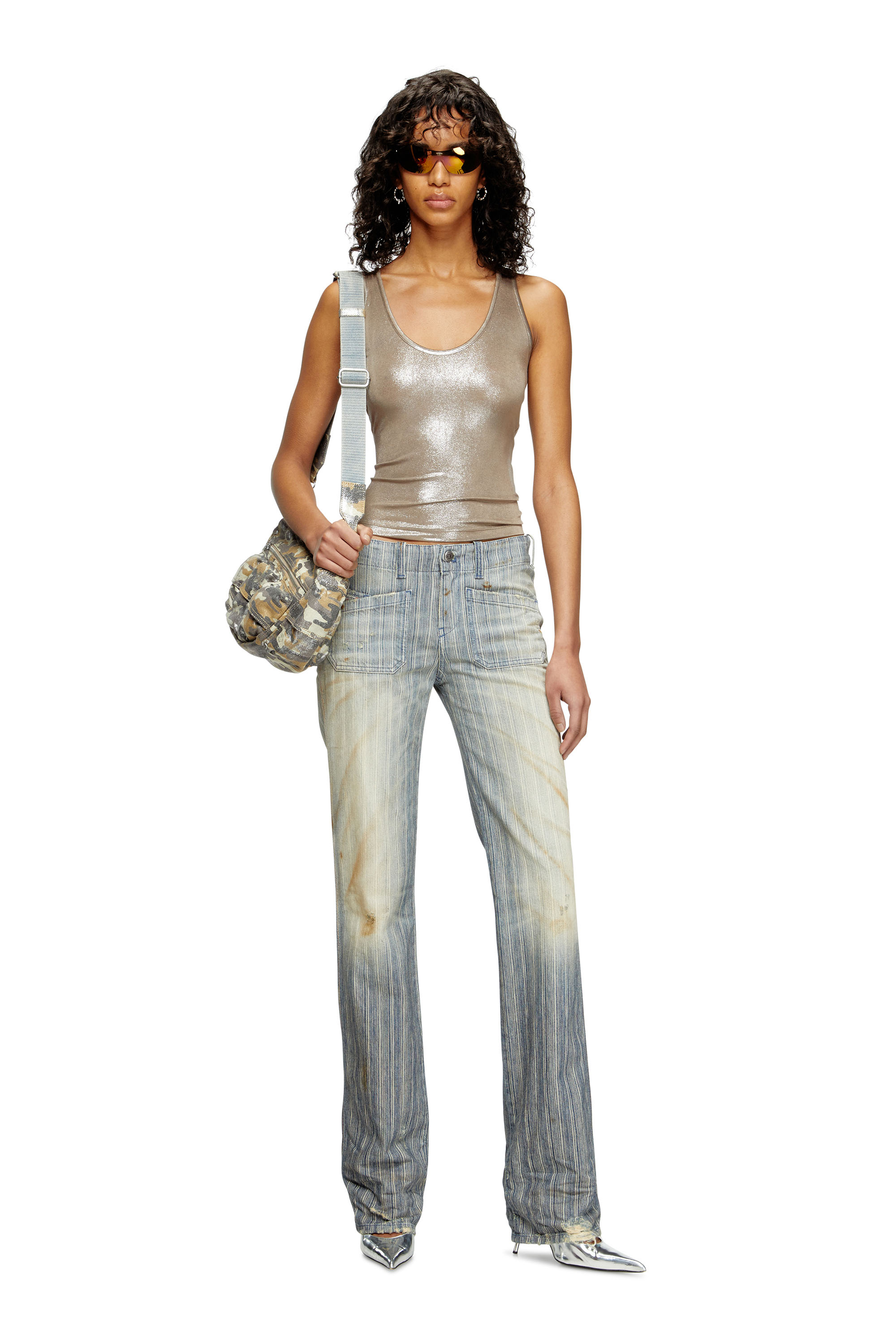 Diesel - Female's Bootcut Jeans D-Keate 09L55, ミディアムブルー - 1