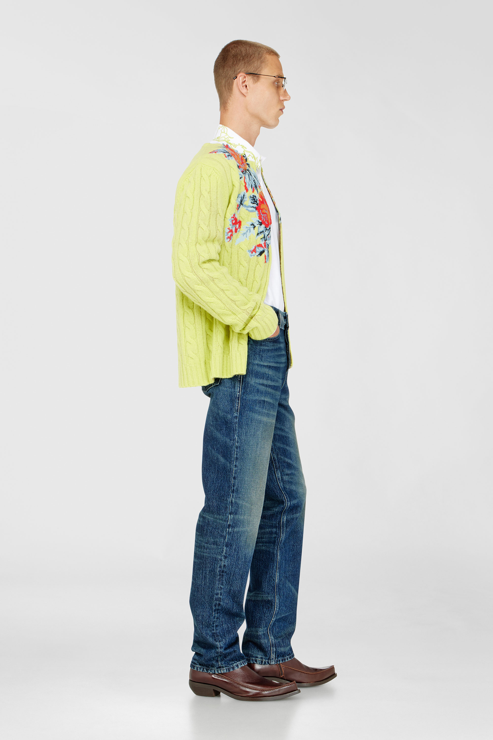 Diesel - Male's Regular Jeans 1991 D-Voeed 007FZ, ダークブルー - 3