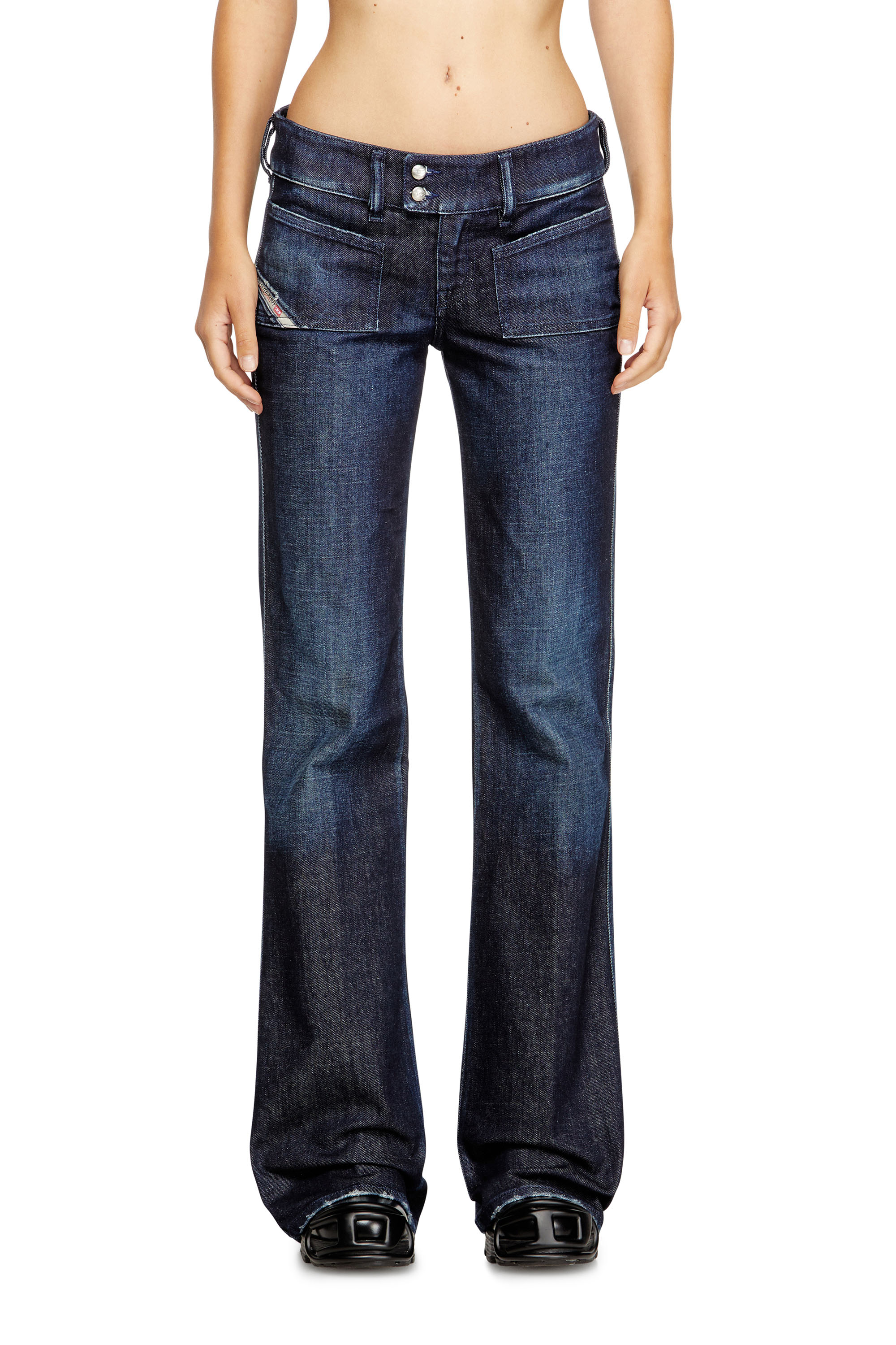 Diesel - Female's Bootcut Jeans D-Hush 09M19, ダークブルー - 3