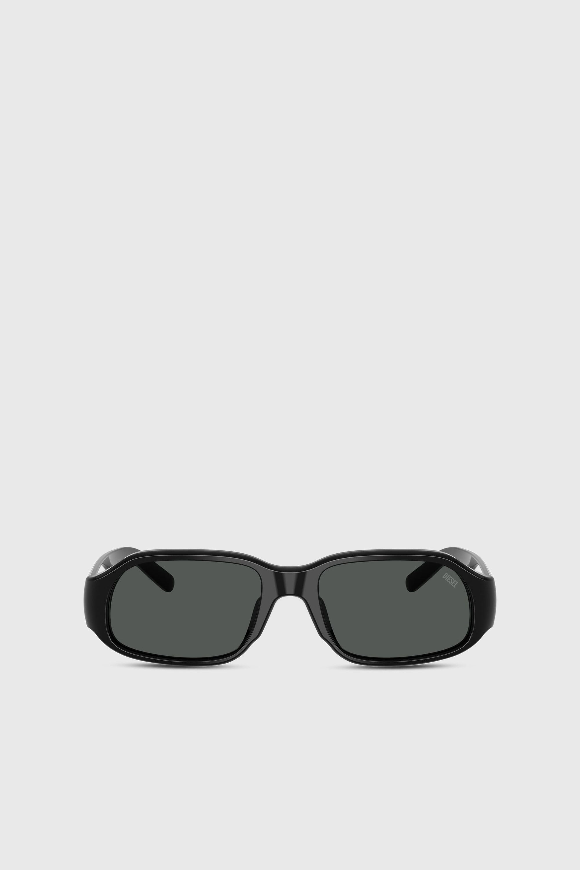 Diesel - 0DL2009U, Unisex's Rectangle sunglasses in ブラック - 1