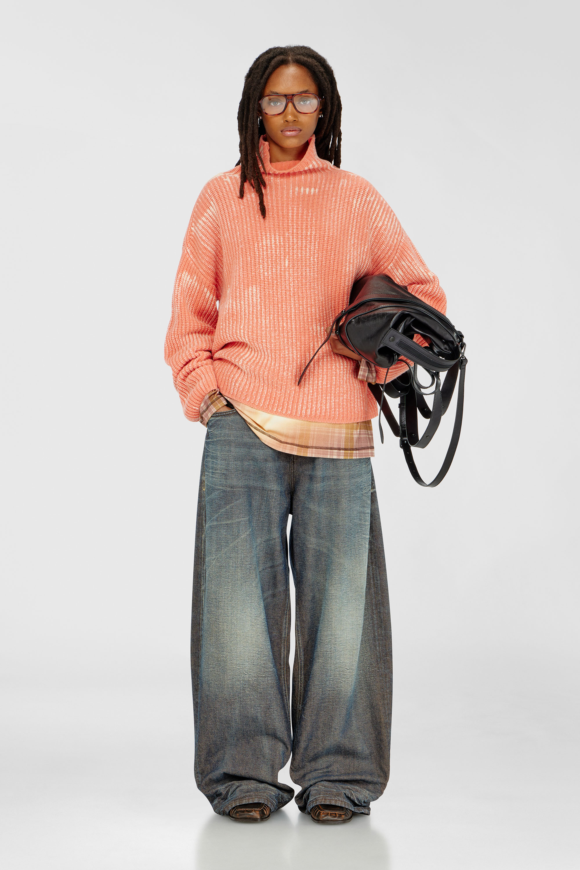 Diesel - M-AMET, Female's プルオーバーニット in コーラルローズ - 2
