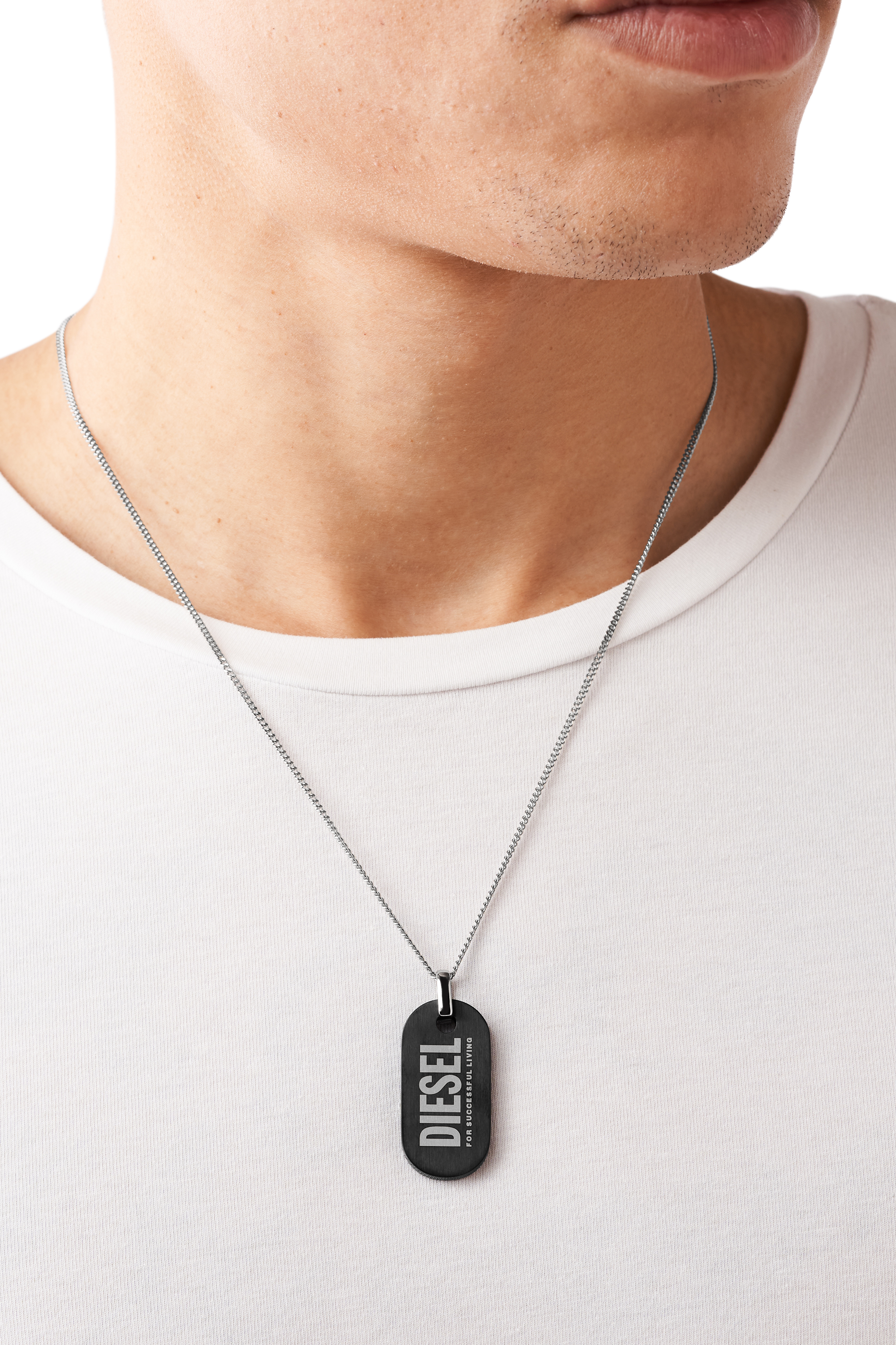 Diesel - DX1349, Male's ネックレス in ブラック - 3
